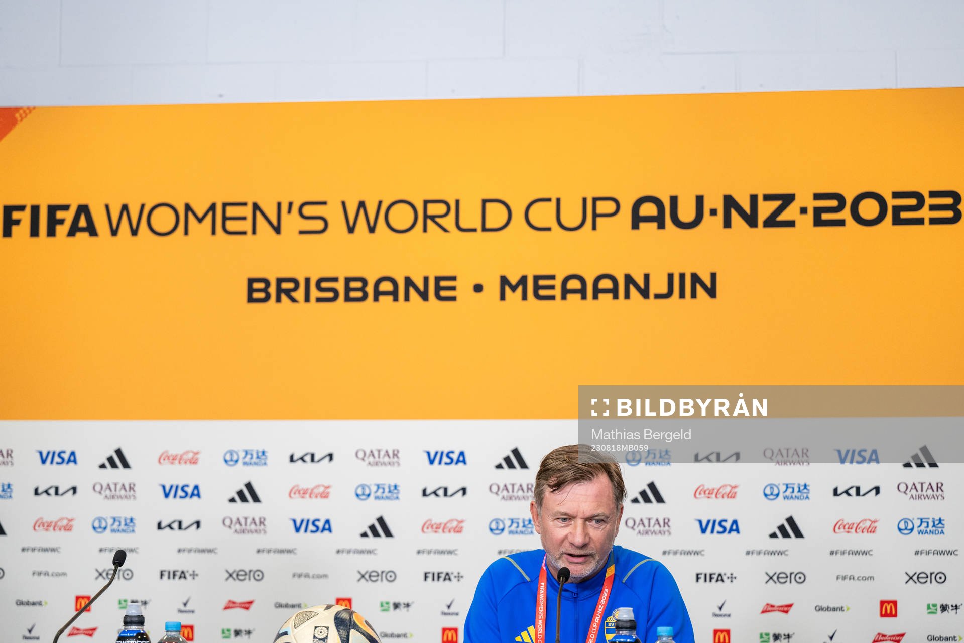 Head coach Peter Gerhardsson of the Swedish women's