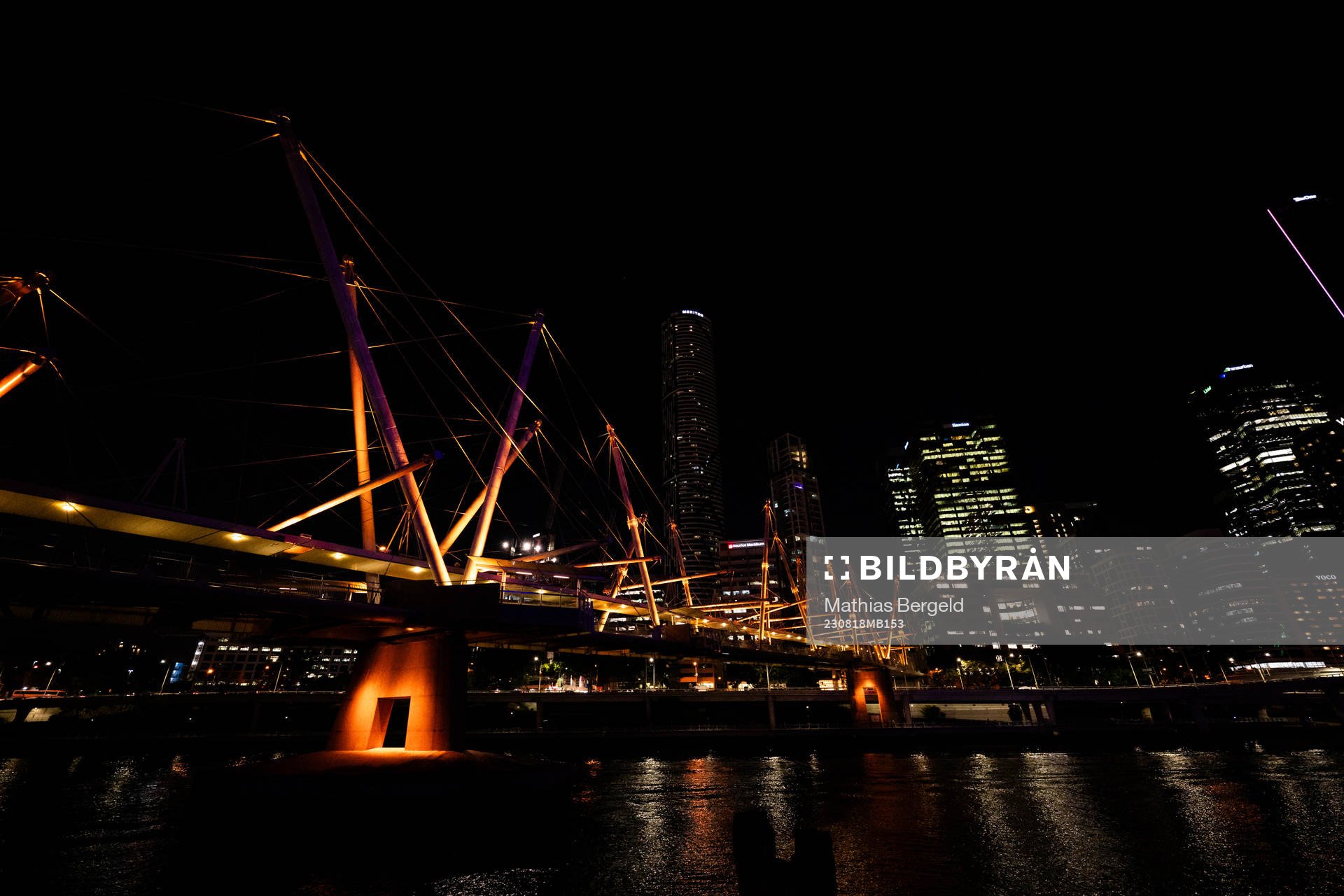 A bridge over Yarra River