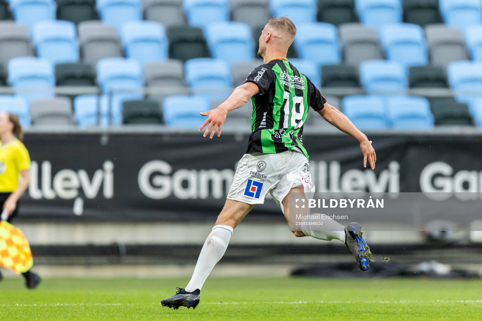 GAIS Alexander Ahl Holmström jublar