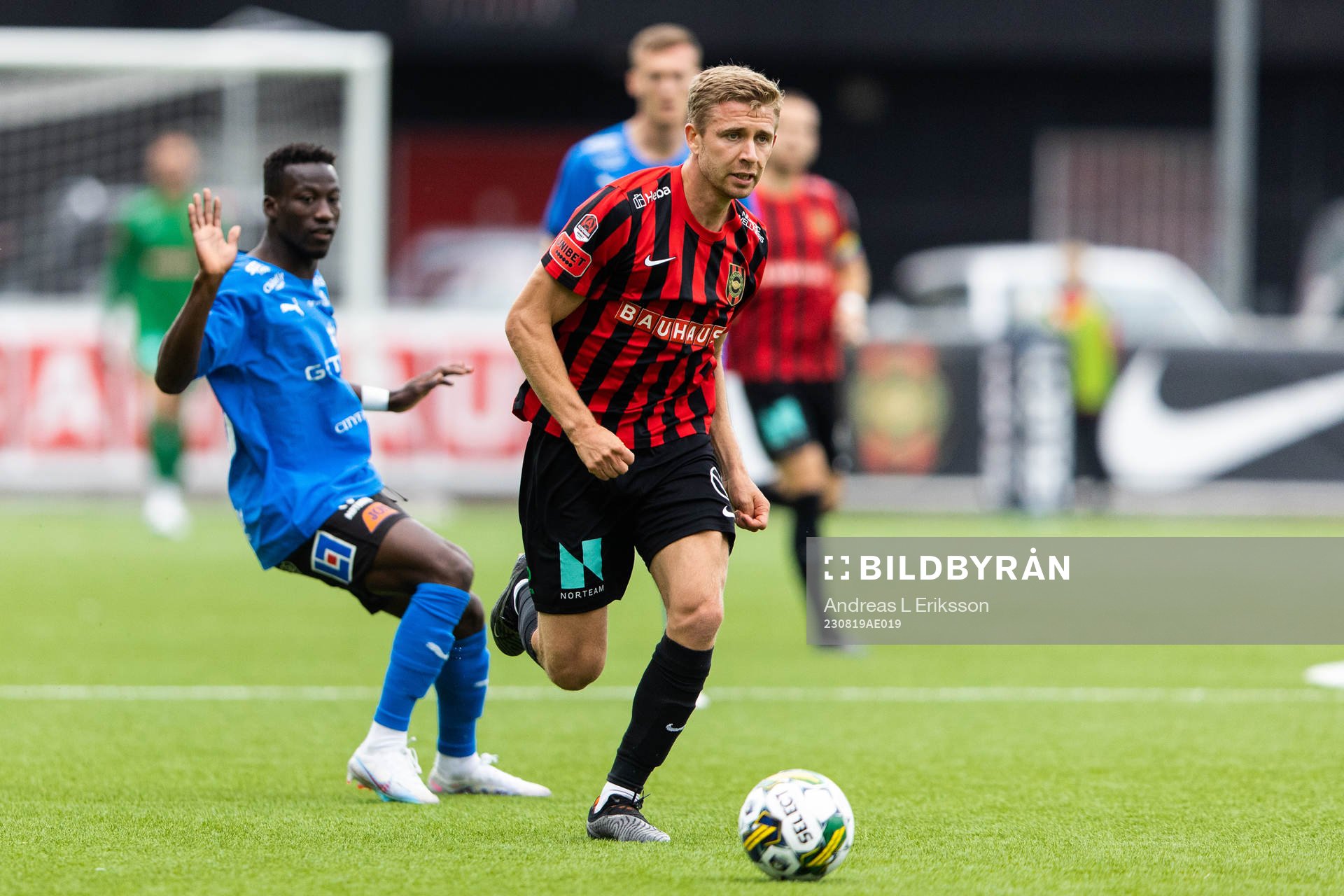 Halmstads Naeem Mohammed och Brommapojkarnas Ludvig Fritzson