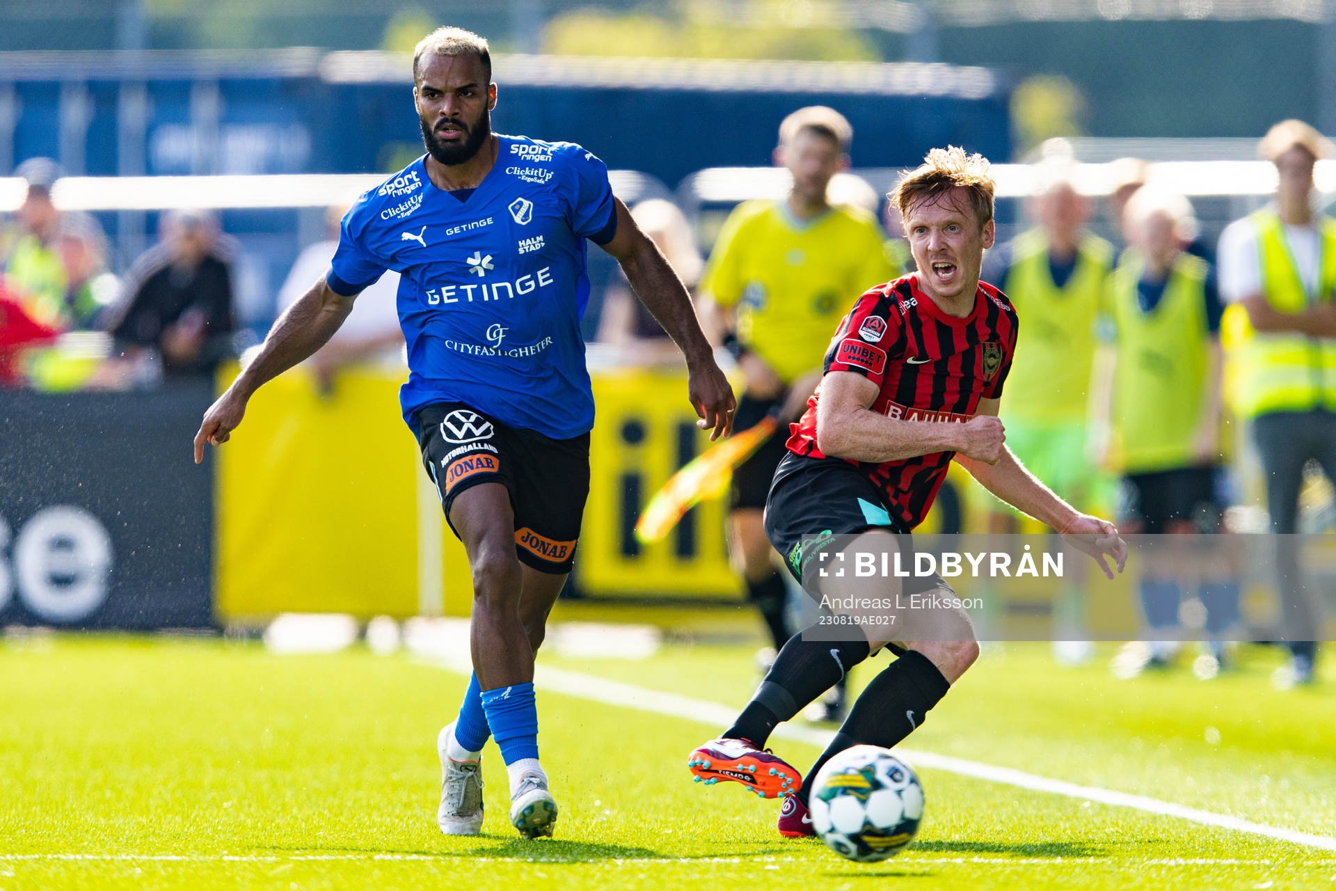 Halmstads Phil Ofosu-Ayeh och Brommapojkarnas Gustav