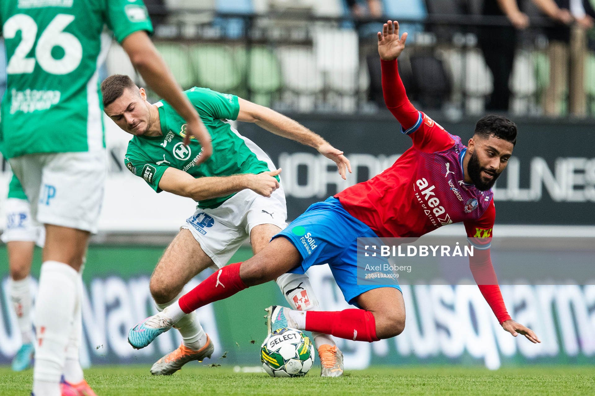 Jönköpings Södras Marko Nikolic och Helsingborgs Amin