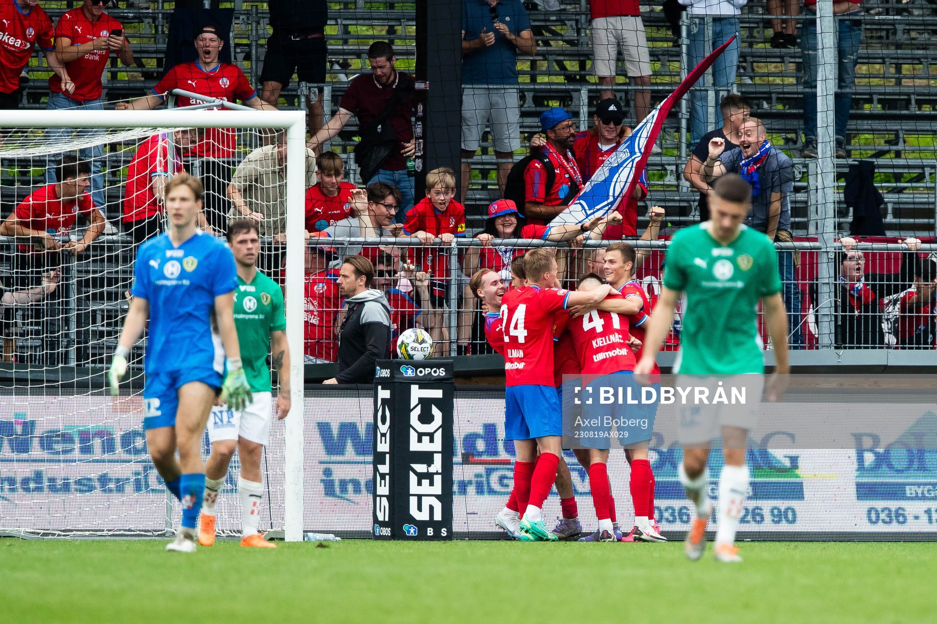 Helsingborgs spelare jublar