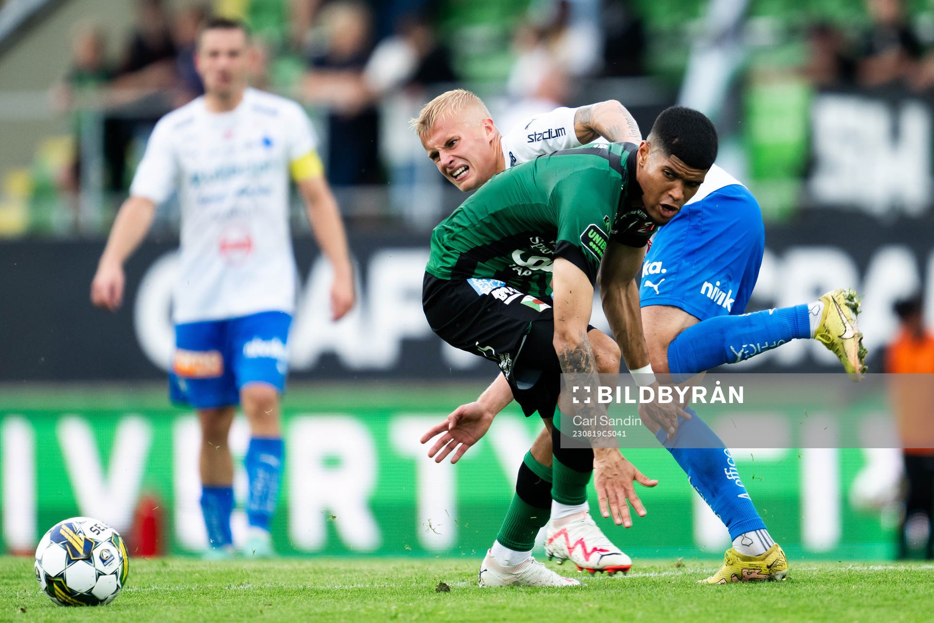 Värnamos Viktor Bergh och Varbergs Luke Le Roux