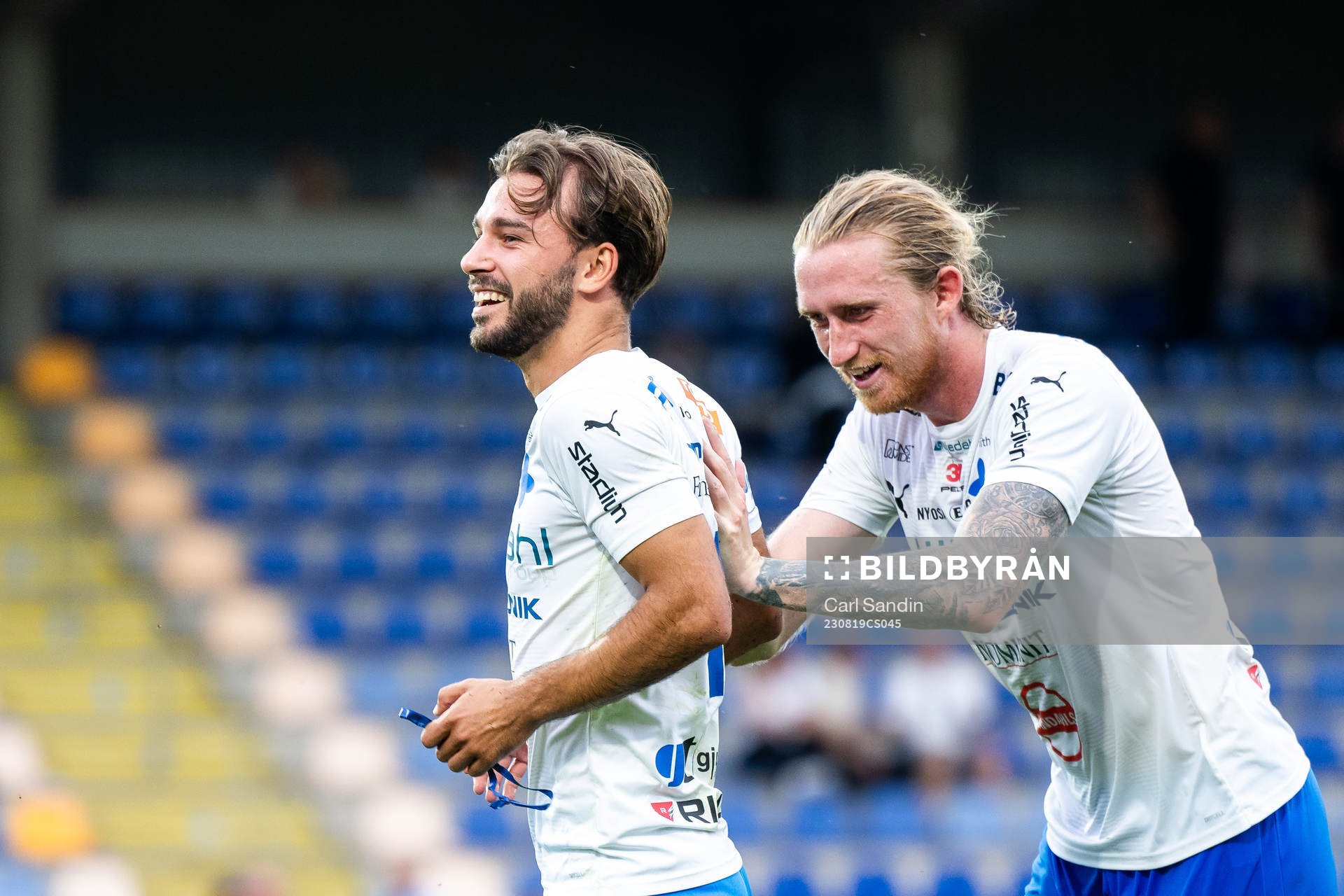 Värnamos Edvin Becirovic och Värnamos Hampus Näsström
