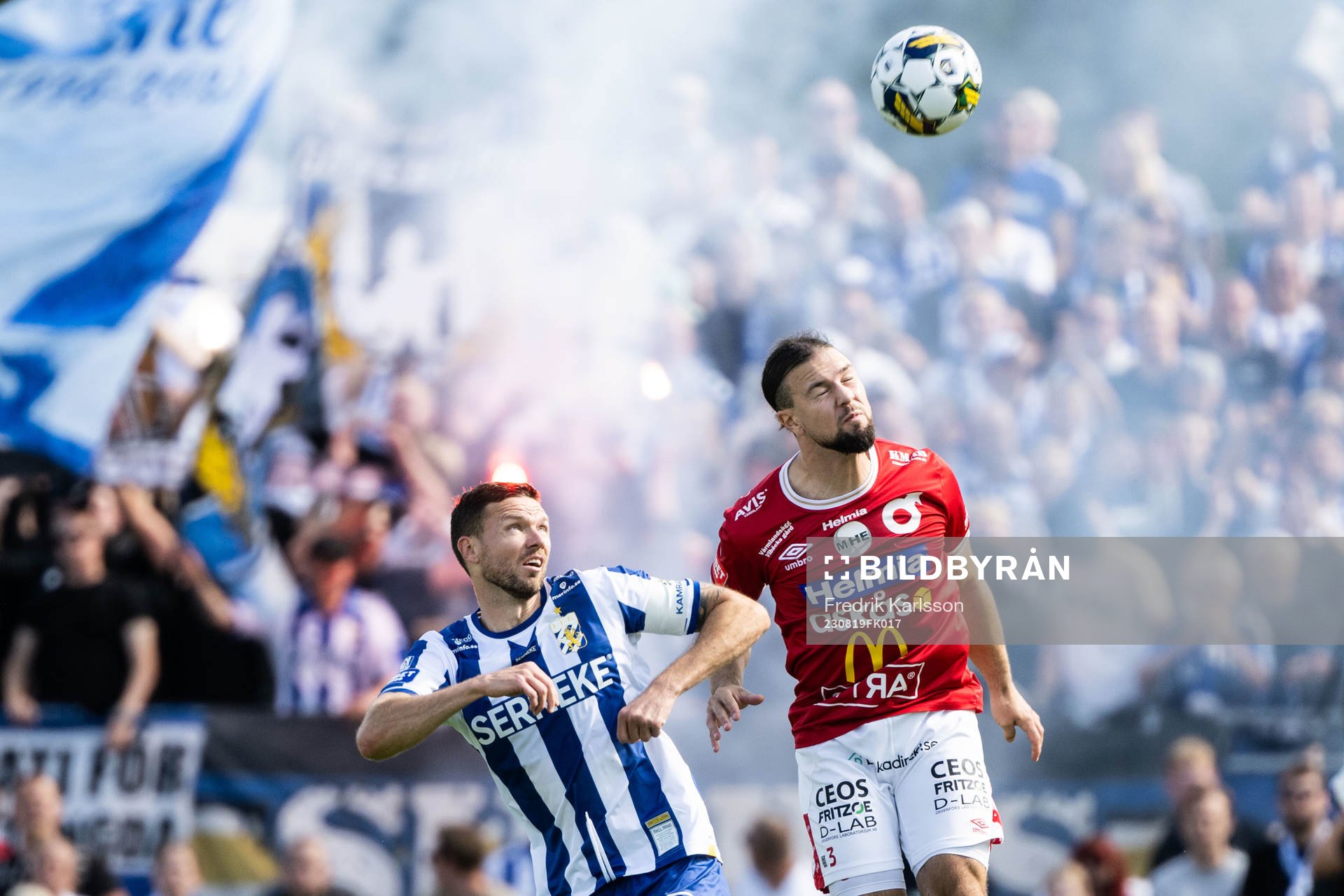 IFK Göteborgs Marcus Berg och Degerfors Abdelkarim Mammar