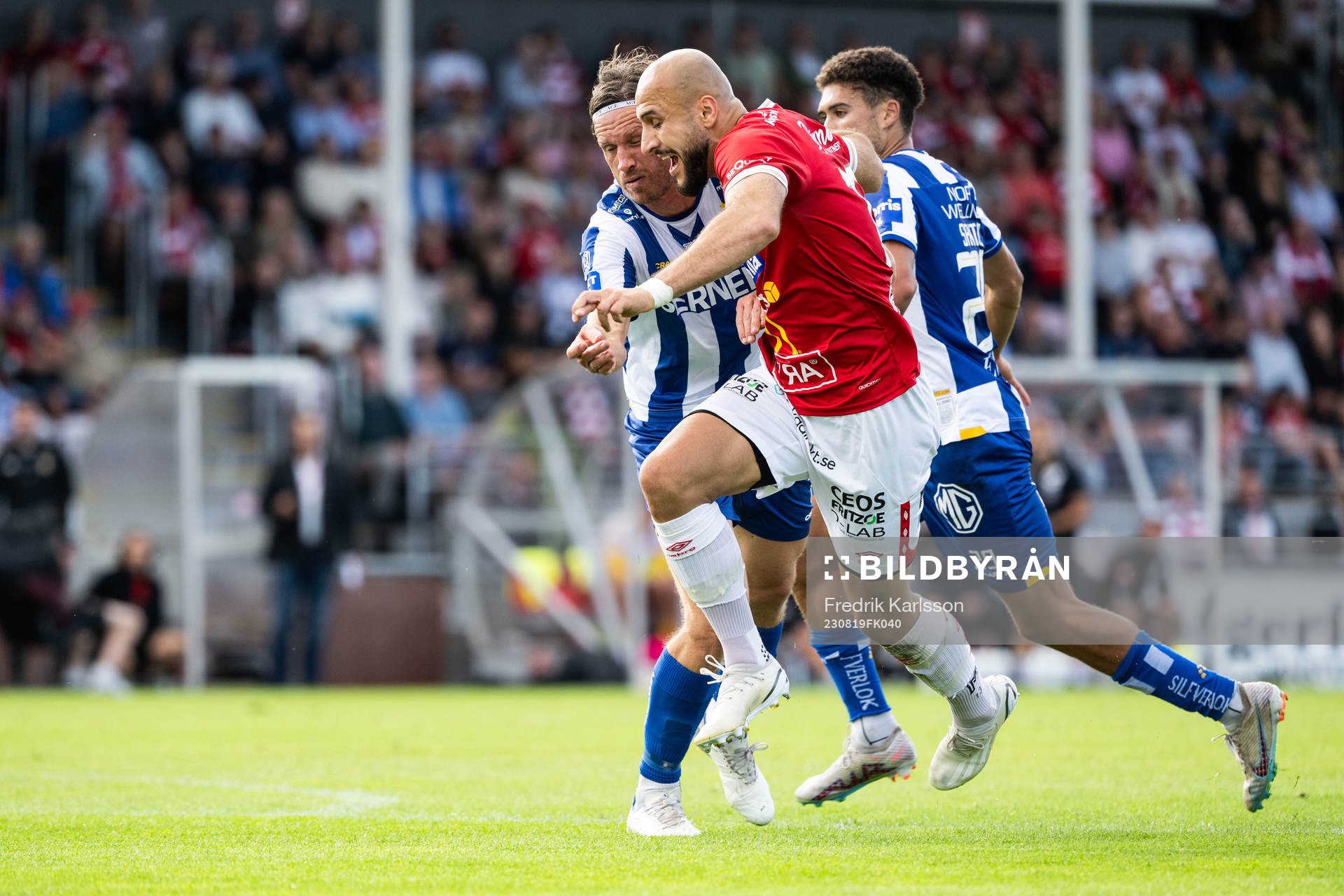 IFK Göteborgs Gustav Svensson och Degerfors Pashang Abdulla