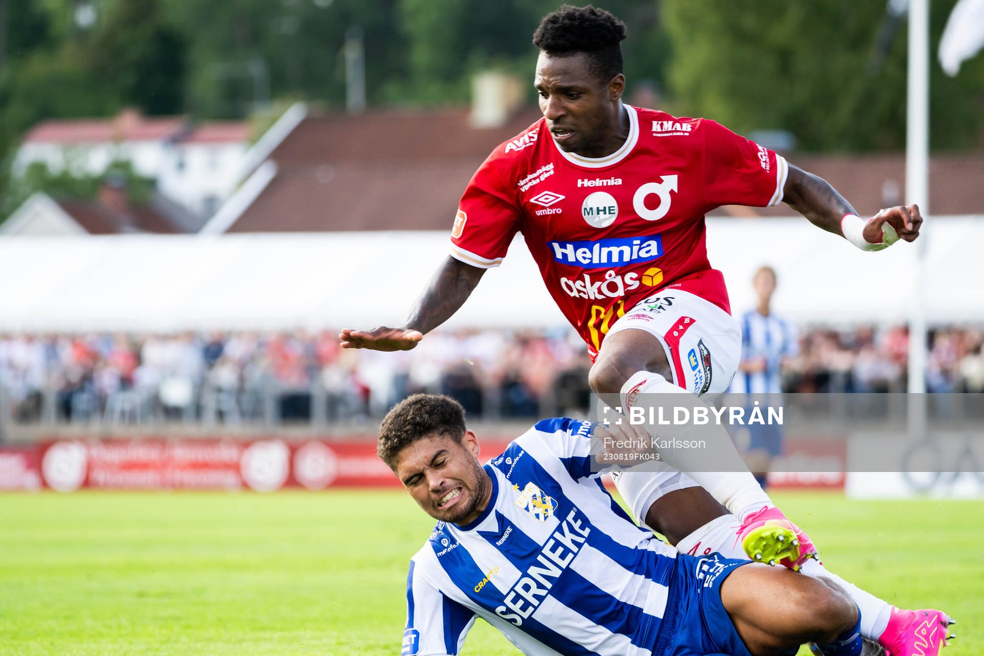 IFK Göteborgs Thomas Santos och Degerfors Joseph - Claude