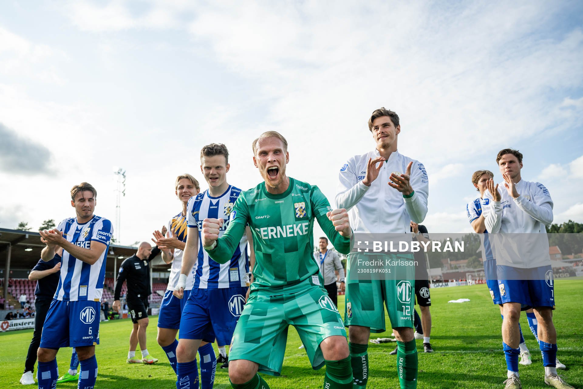 IFK Göteborgs målvakt Pontus Dahlberg jublar