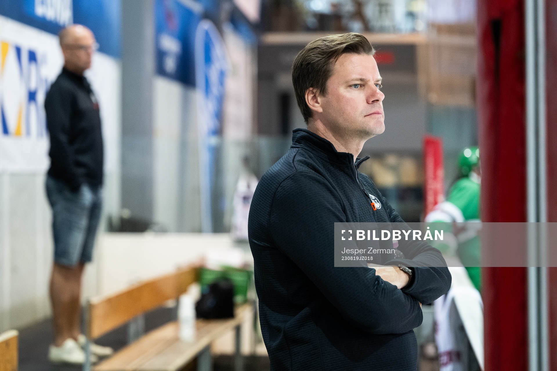 Rögles klubbdirektör Daniel Koch och läkare André