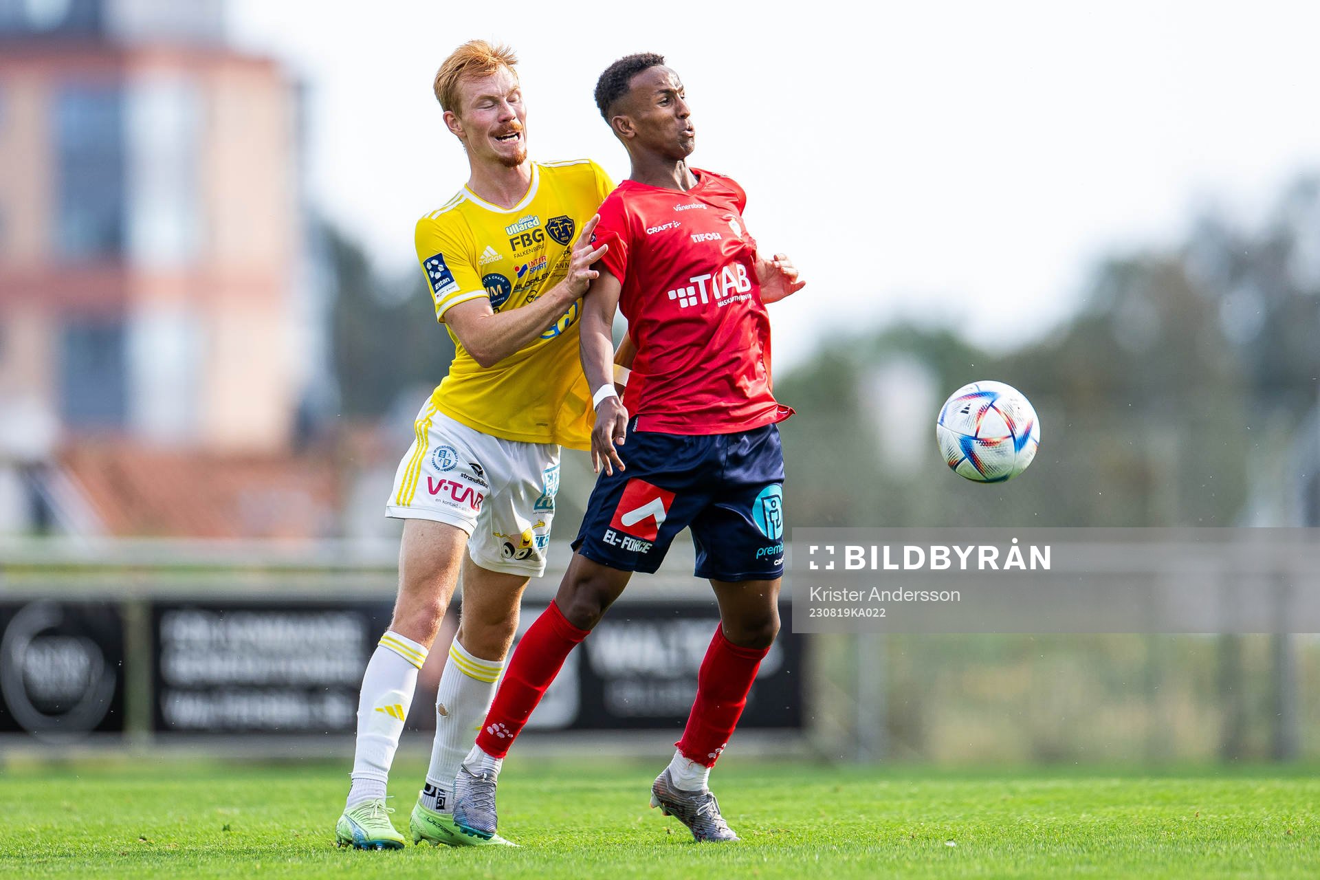Falkenbergs Linus Borgström och Vänersborgs Yahye Abdi