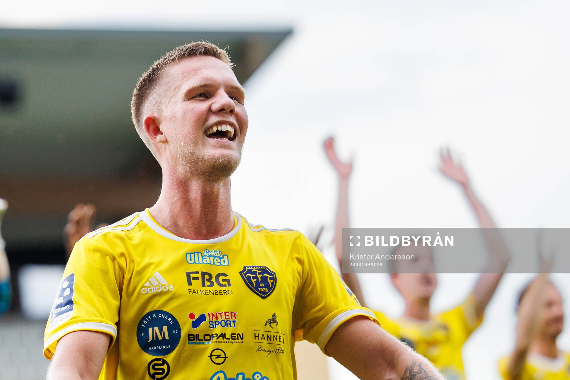 Falkenbergs Tim Stålheden jublar