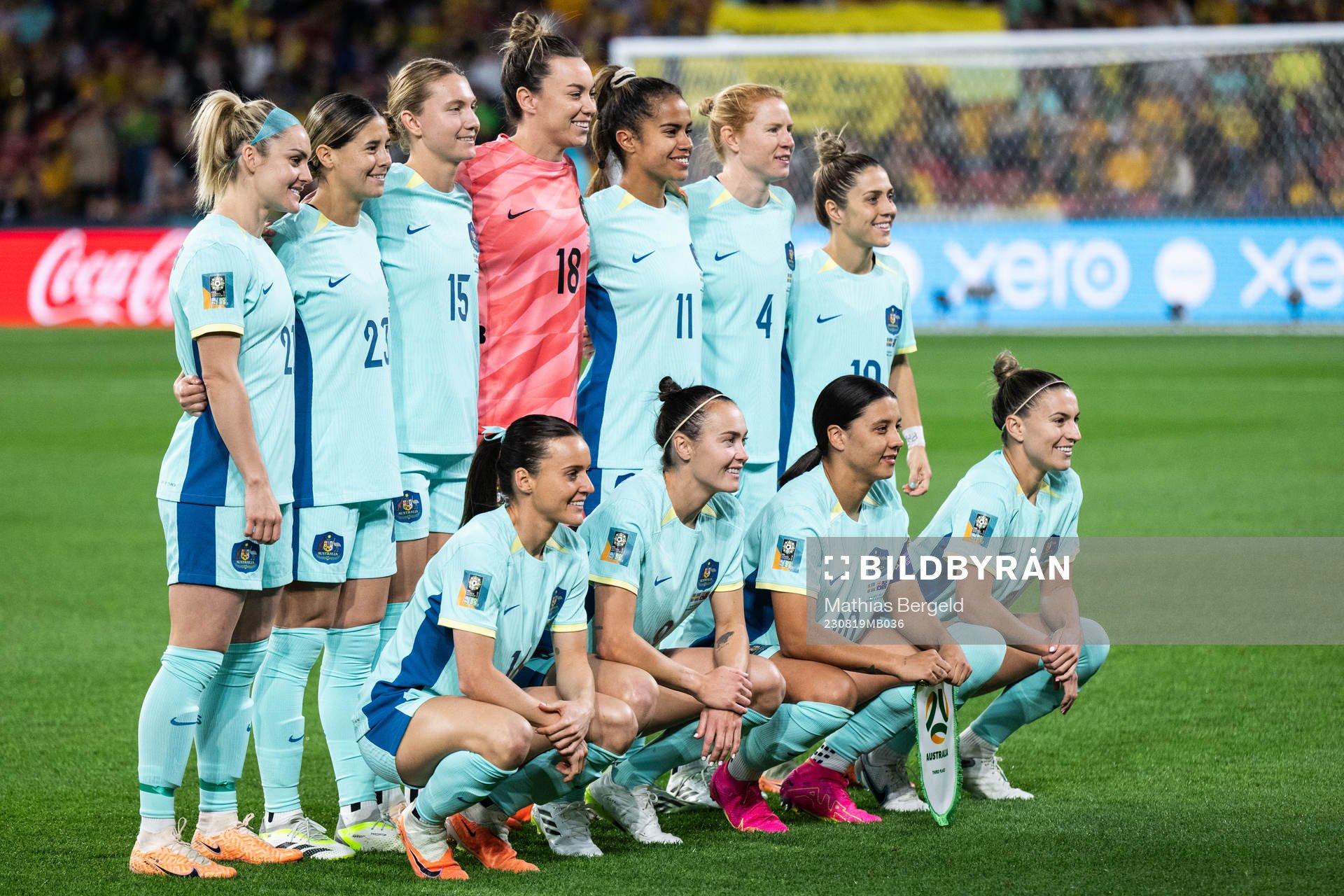 Ellie Carpenter, Kyra Cooney-Cross, Clare Hunt, goalkeeper