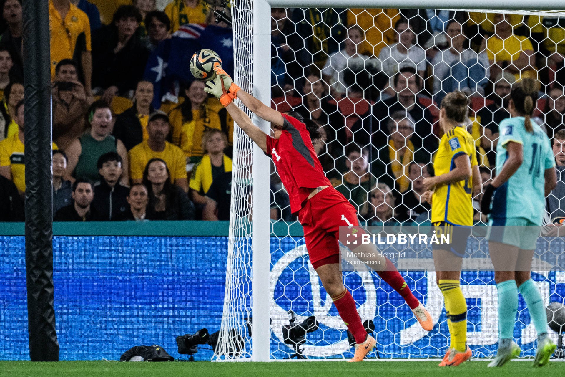 Goalkeeper Zecira Musovic of Sweden