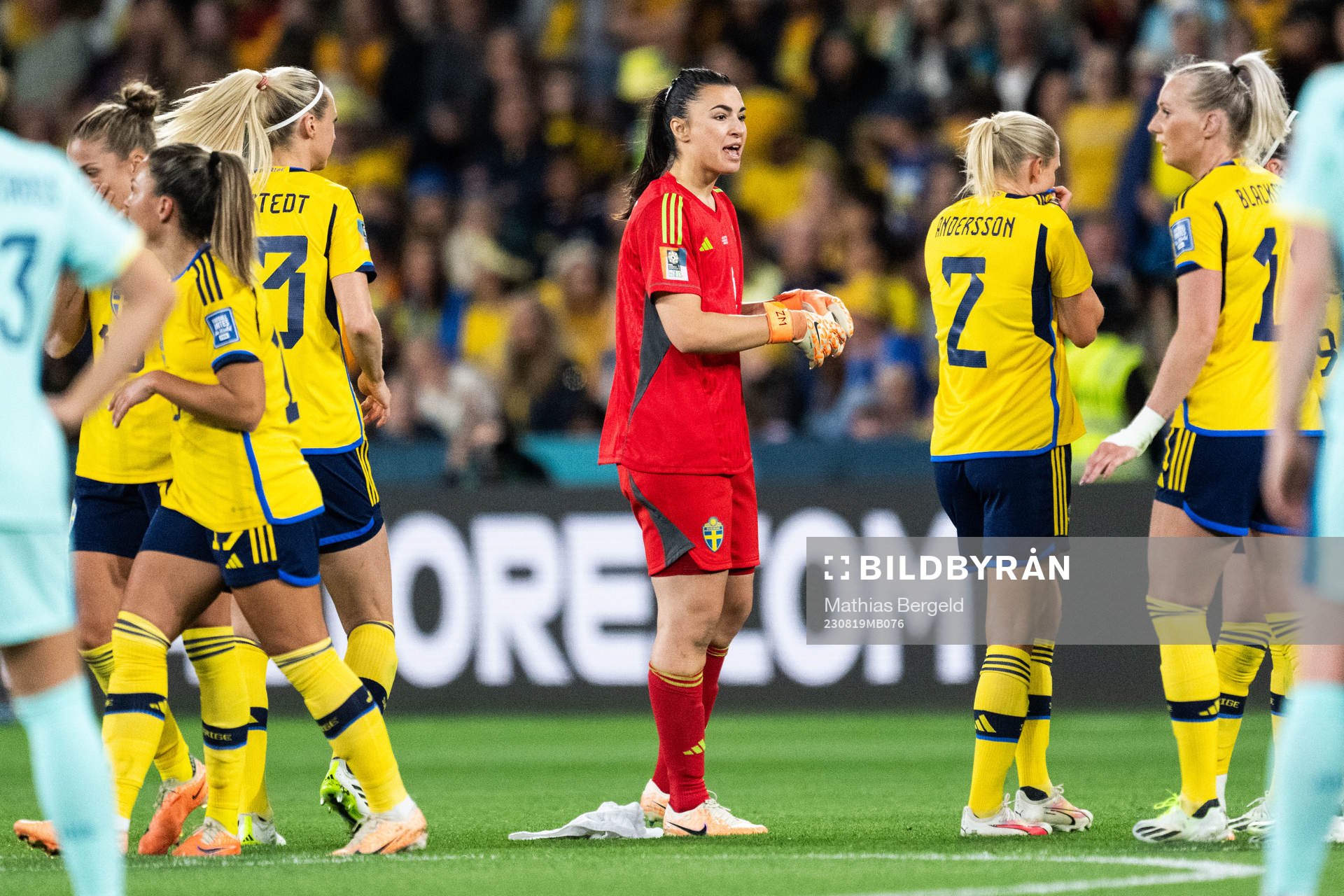 Goalkeeper Zecira Musovic of Sweden