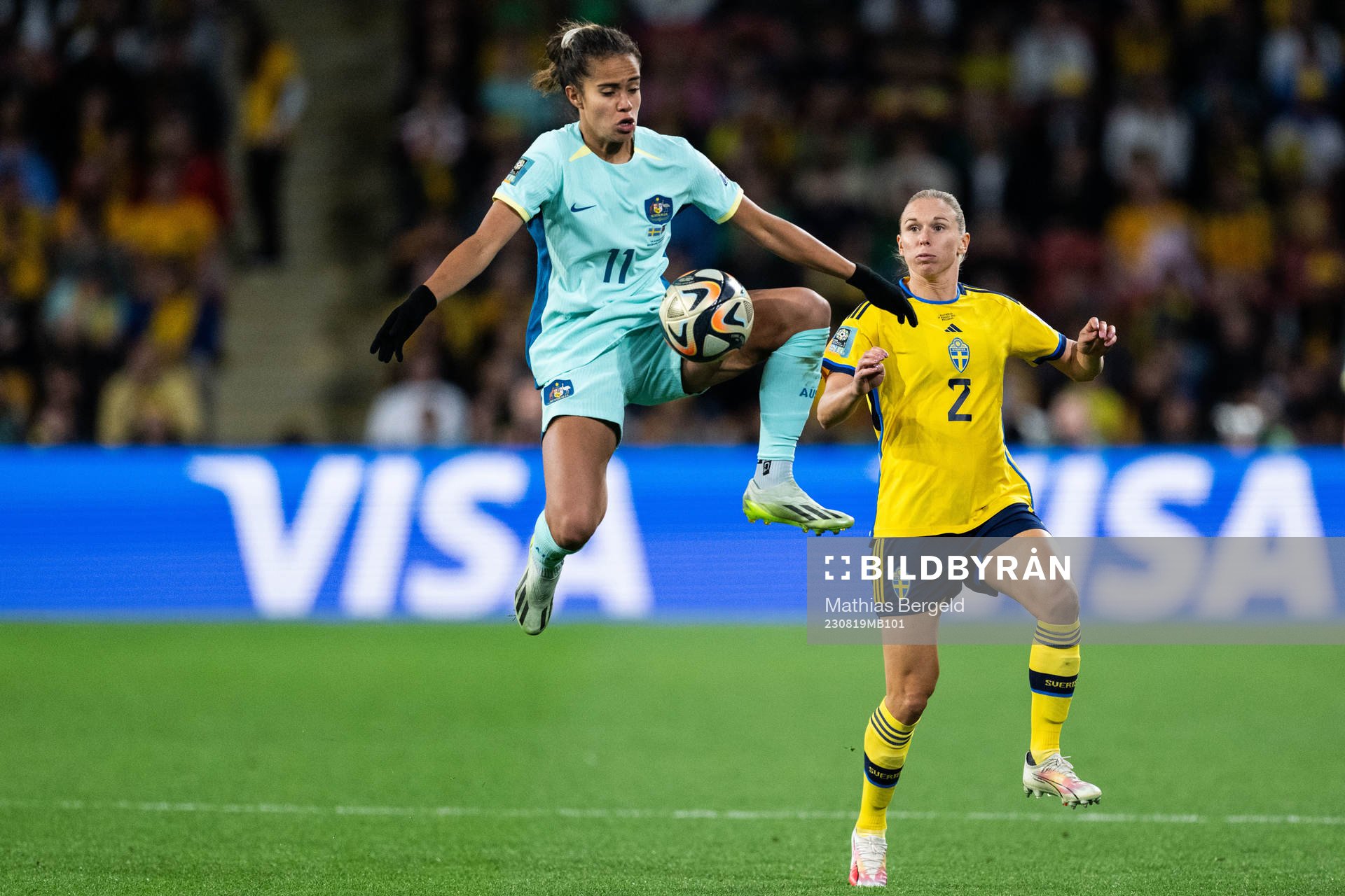 Mary Fowler of Australia and Jonna Andersson of Sweden