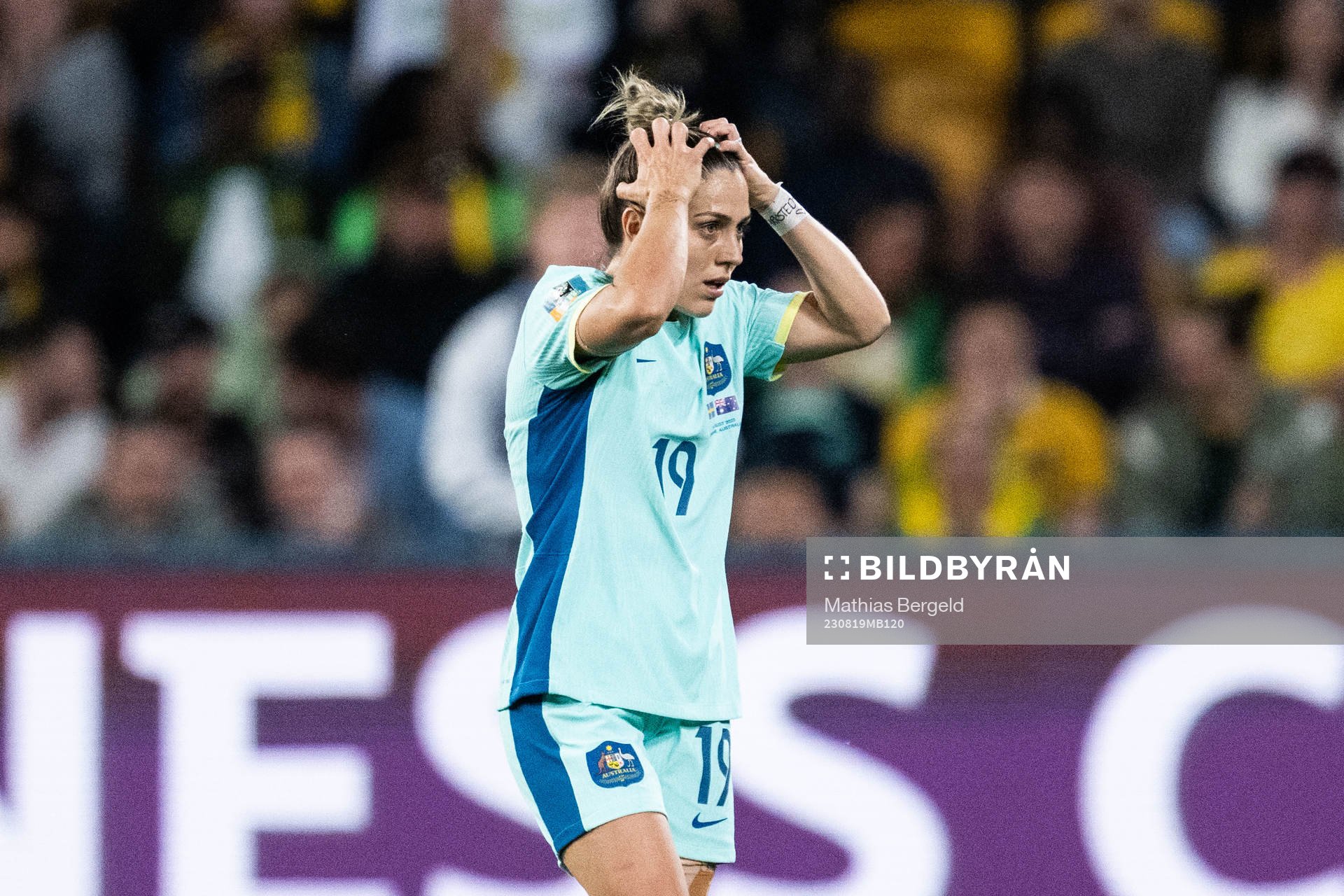 Katrina Gorry of Australia looks dejected