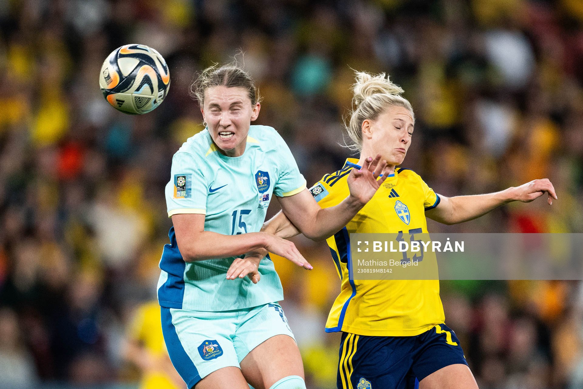 Clare Hunt of Australia and Rebecka Blomqvist Rebecka