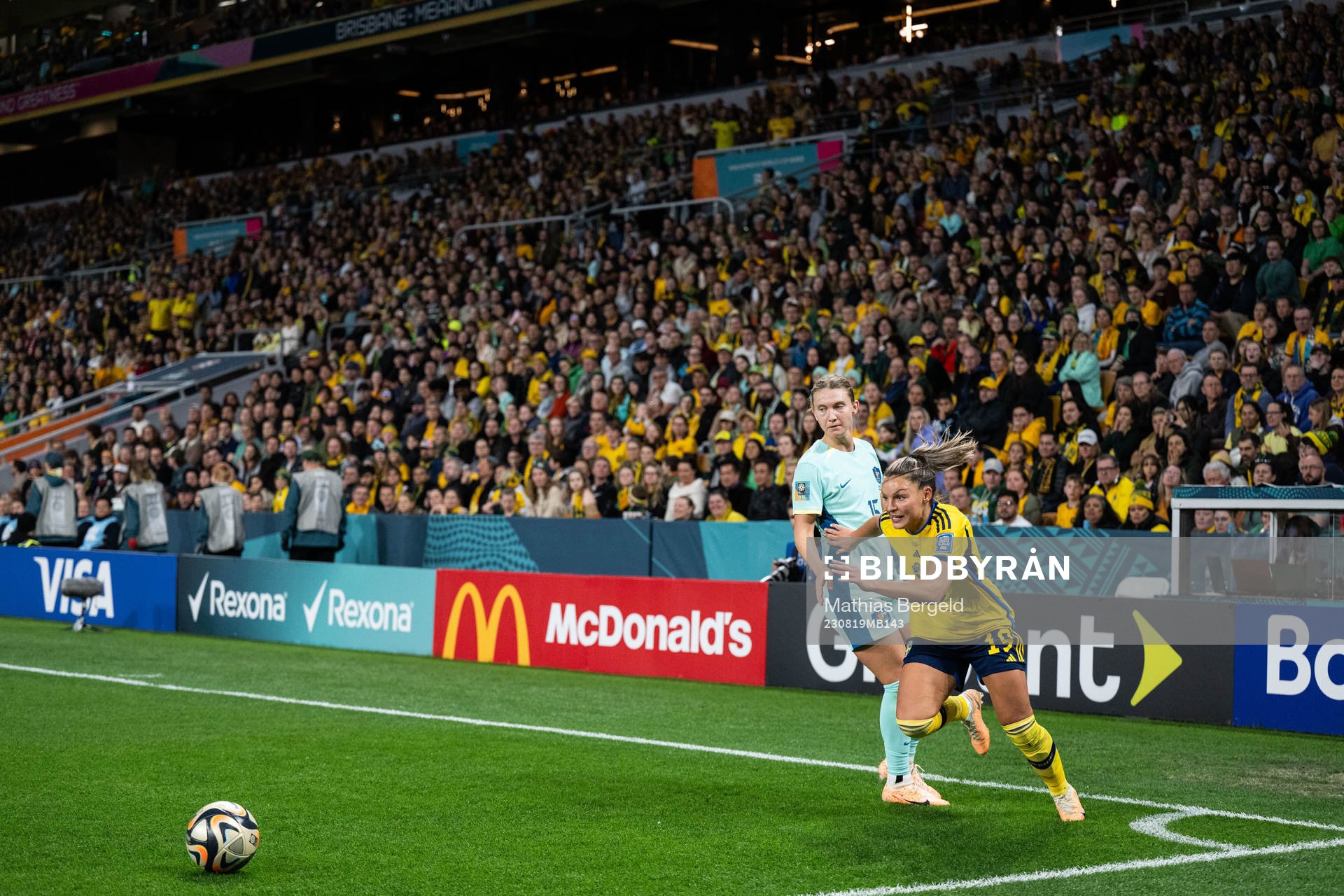 Clare Hunt of Australia and Johanna Rytting Kaneryd of