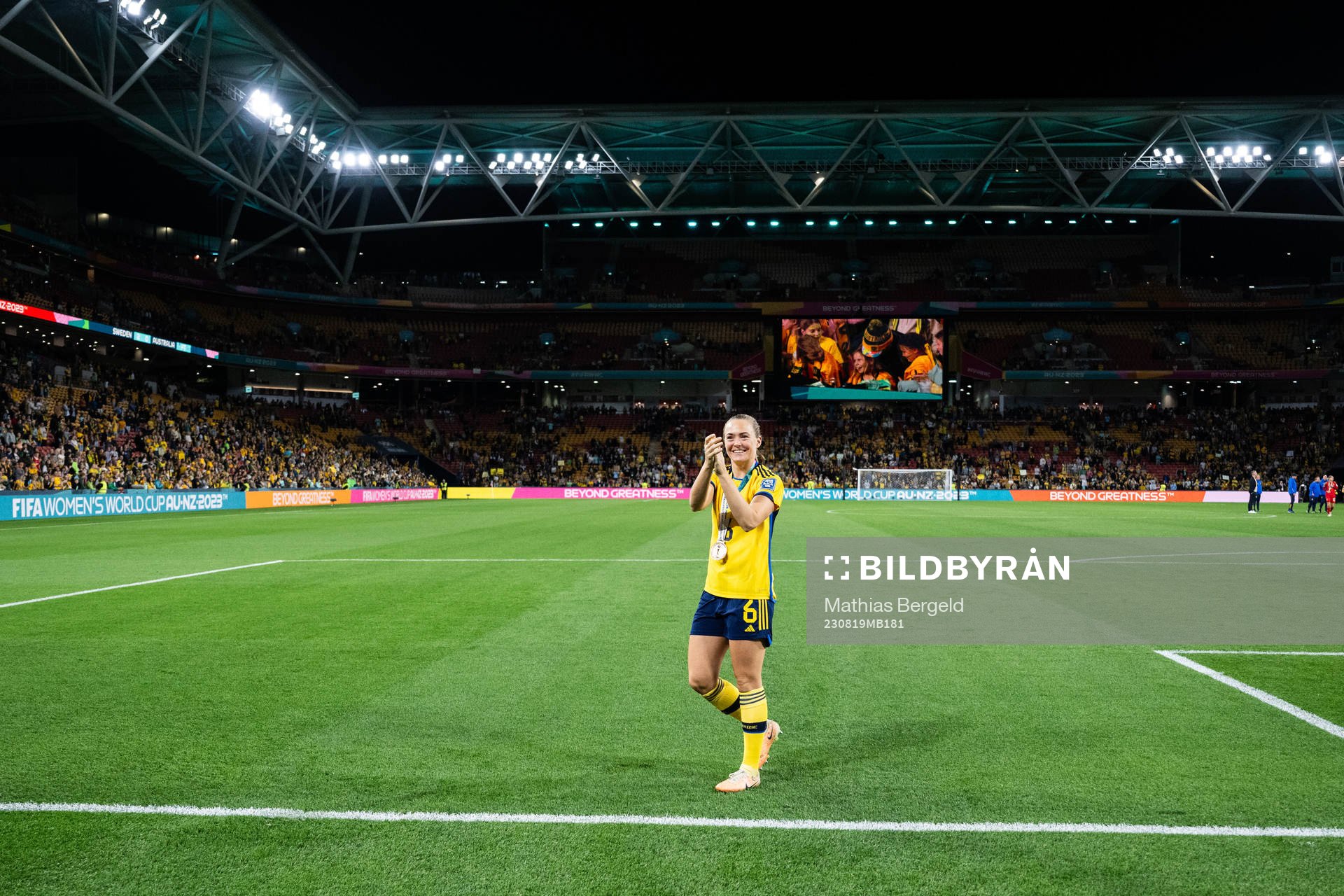 Magdalena Eriksson of Sweden celebrates