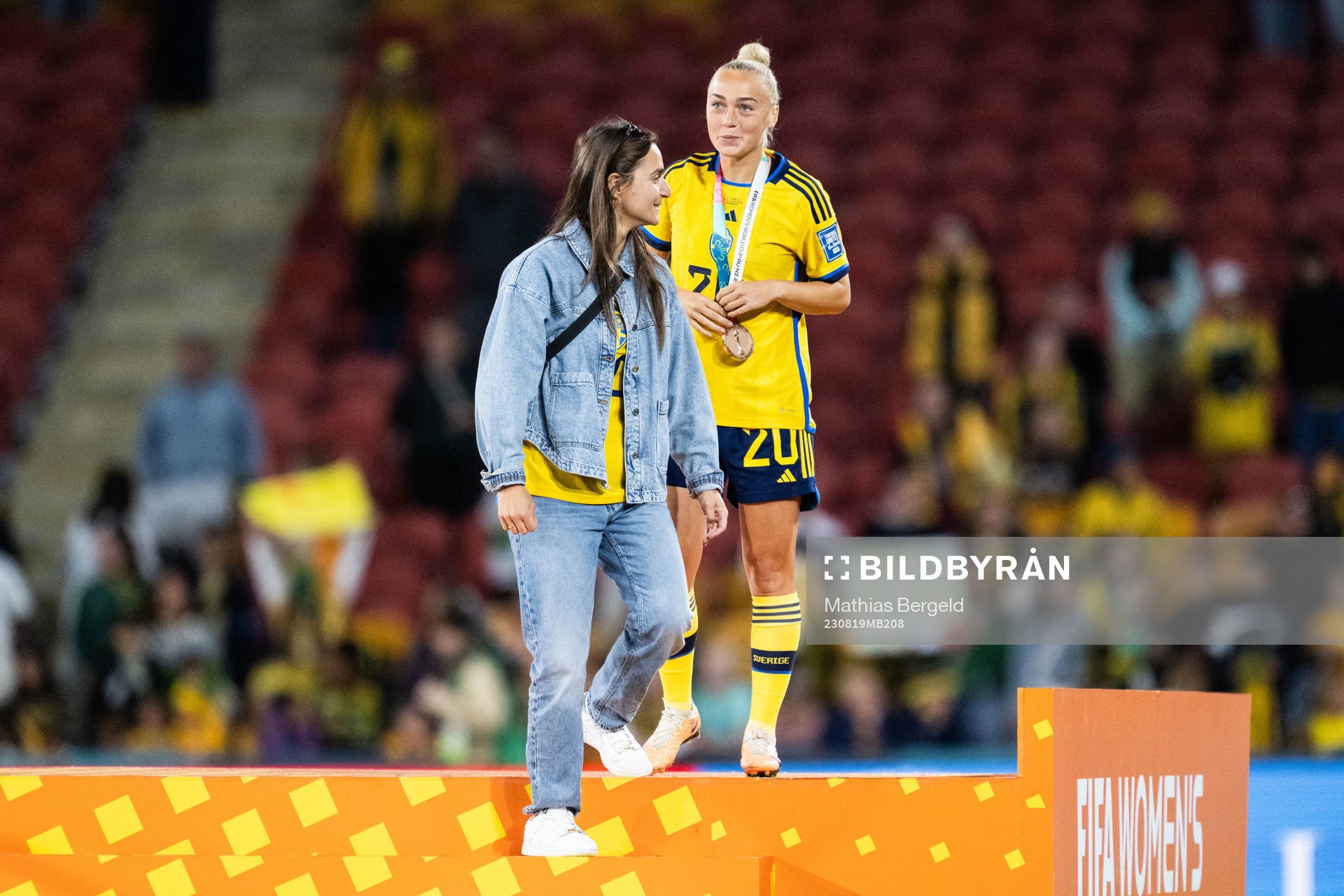 Hanna Bennison of Sweden celebrates