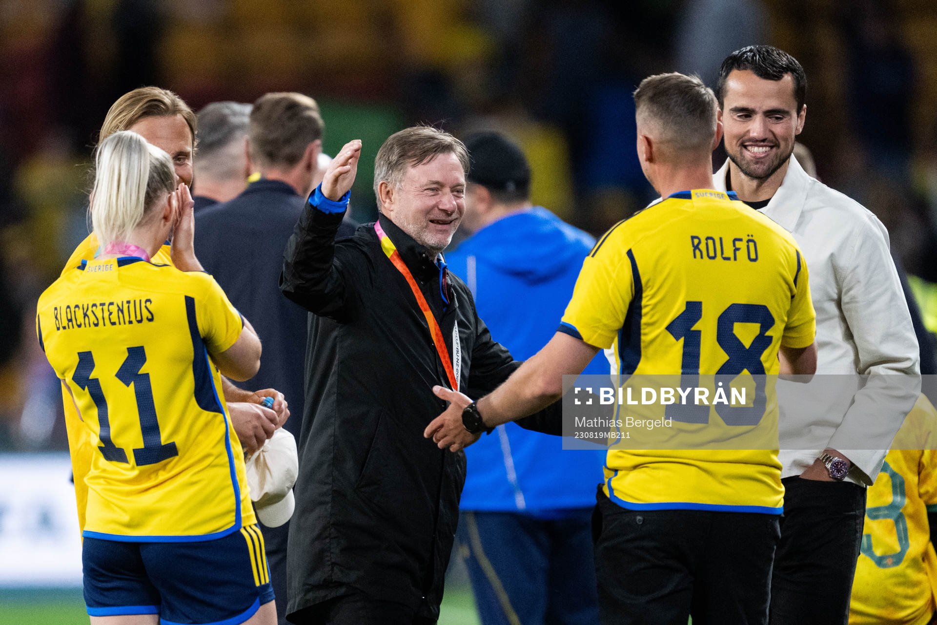 Head coach Peter Gerhardsson celebrates