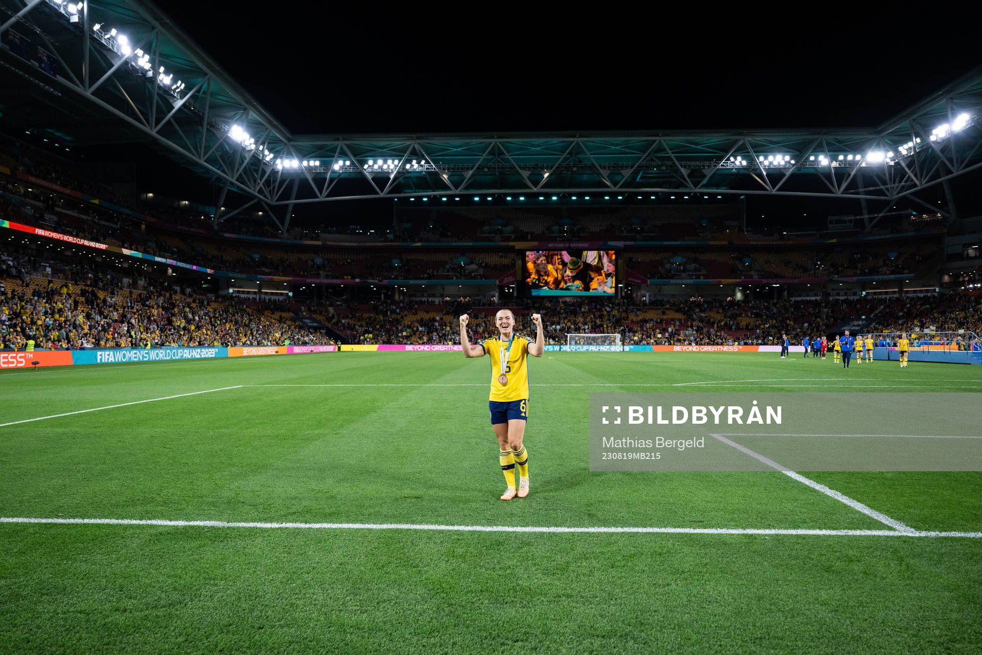 Magdalena Eriksson of Sweden celebrates