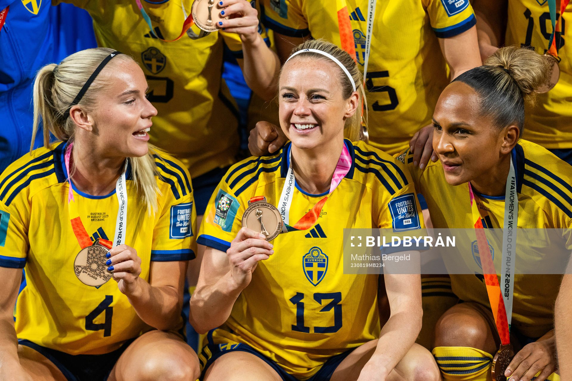 Stina Lennartsson, Amanda Ilestedt and Madelen Janogy of