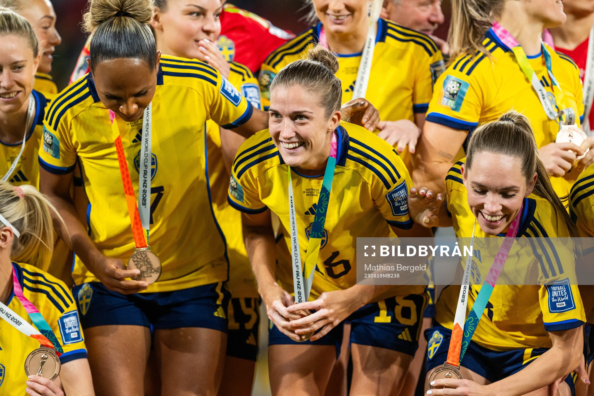 Madelen Janogy, Filippa Angeldahl and Elin Rubensson of