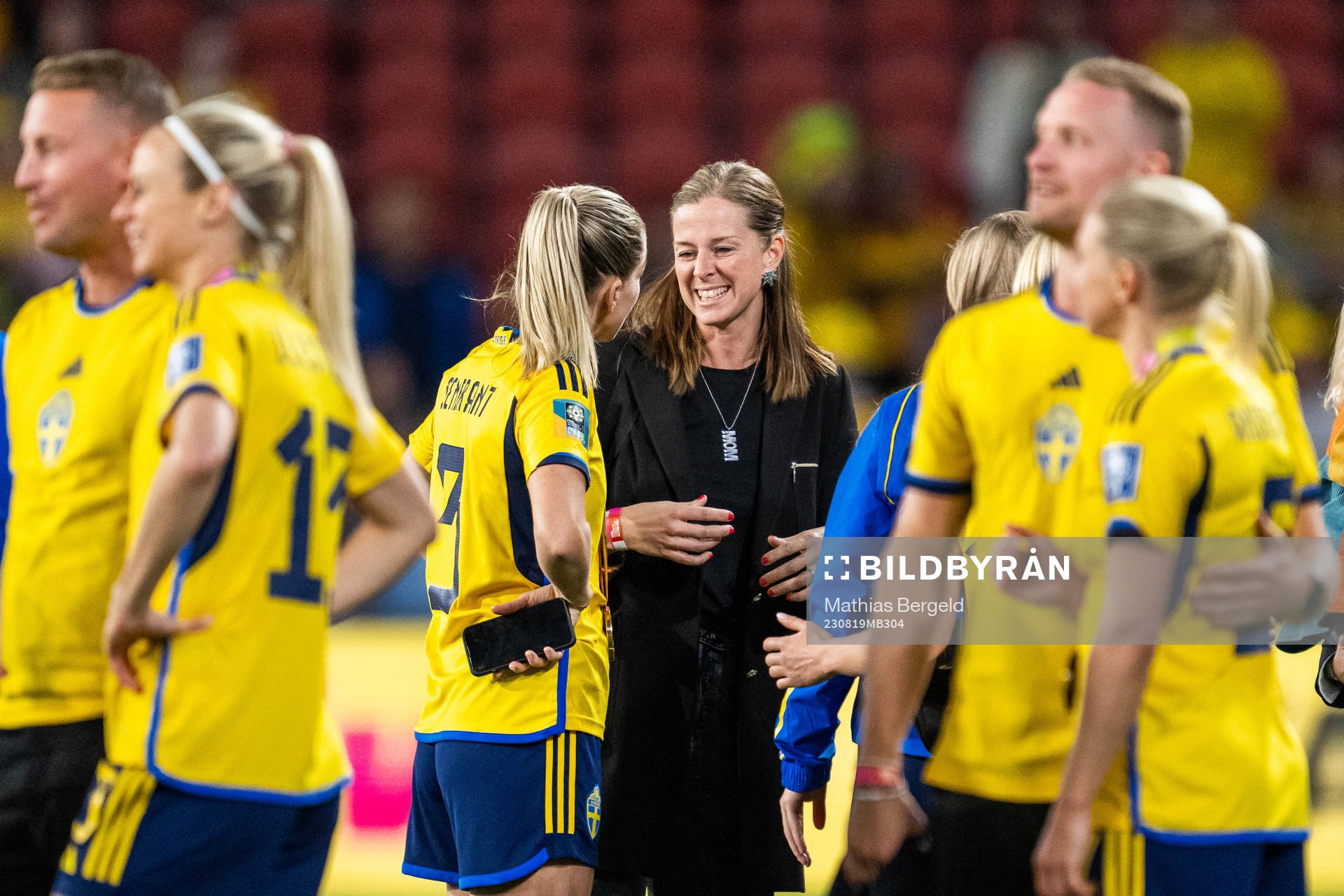 Linda Sembrant of Sweden with Lotta Schelin