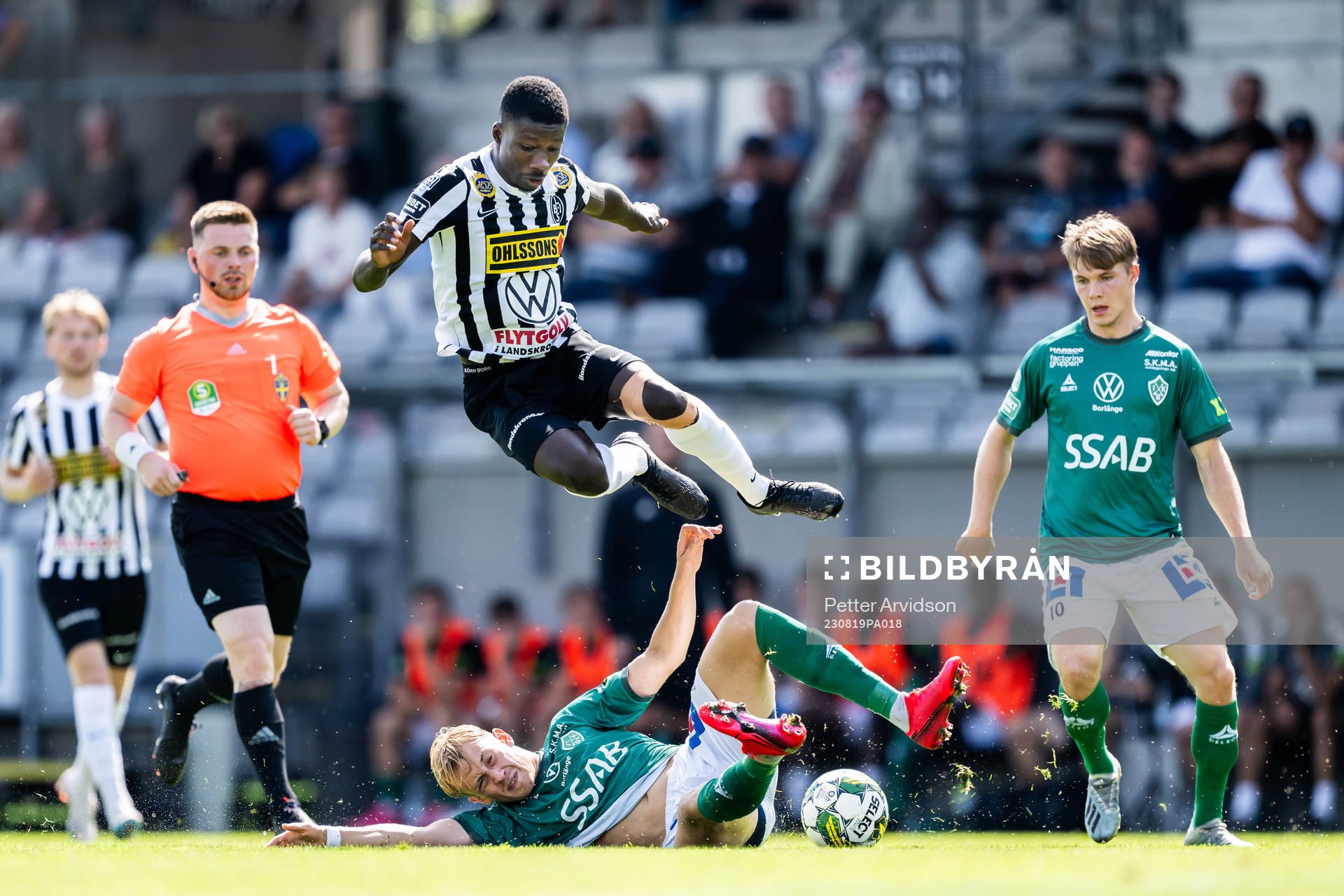 Landskronas Ousmane Diawara och Brages Henry Sletsjøe