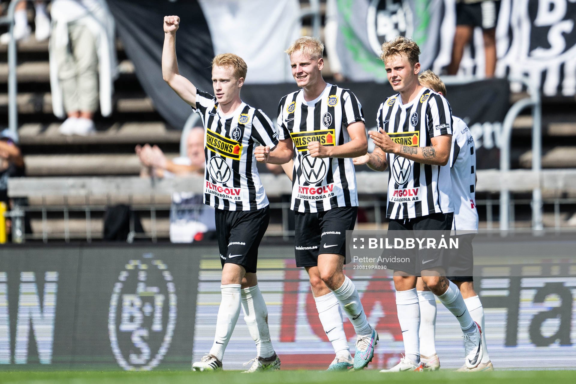 Landskronas David Edvardsson jublar