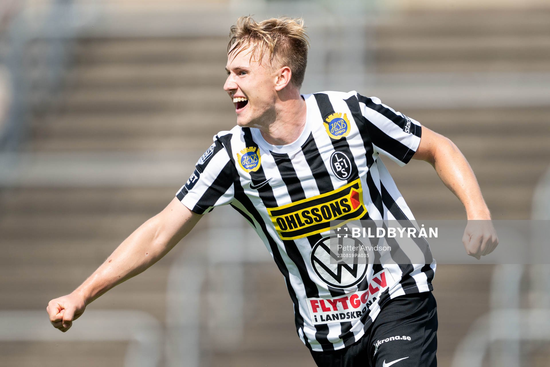 Landskronas Jesper Strid jublar