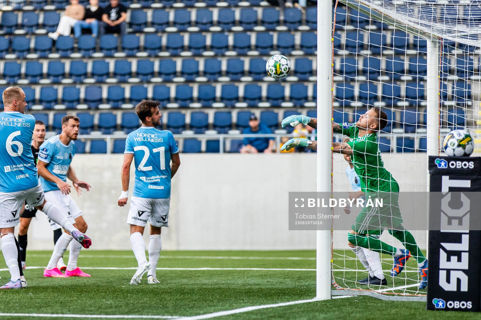 Gefles målvakt Robin Wallinder