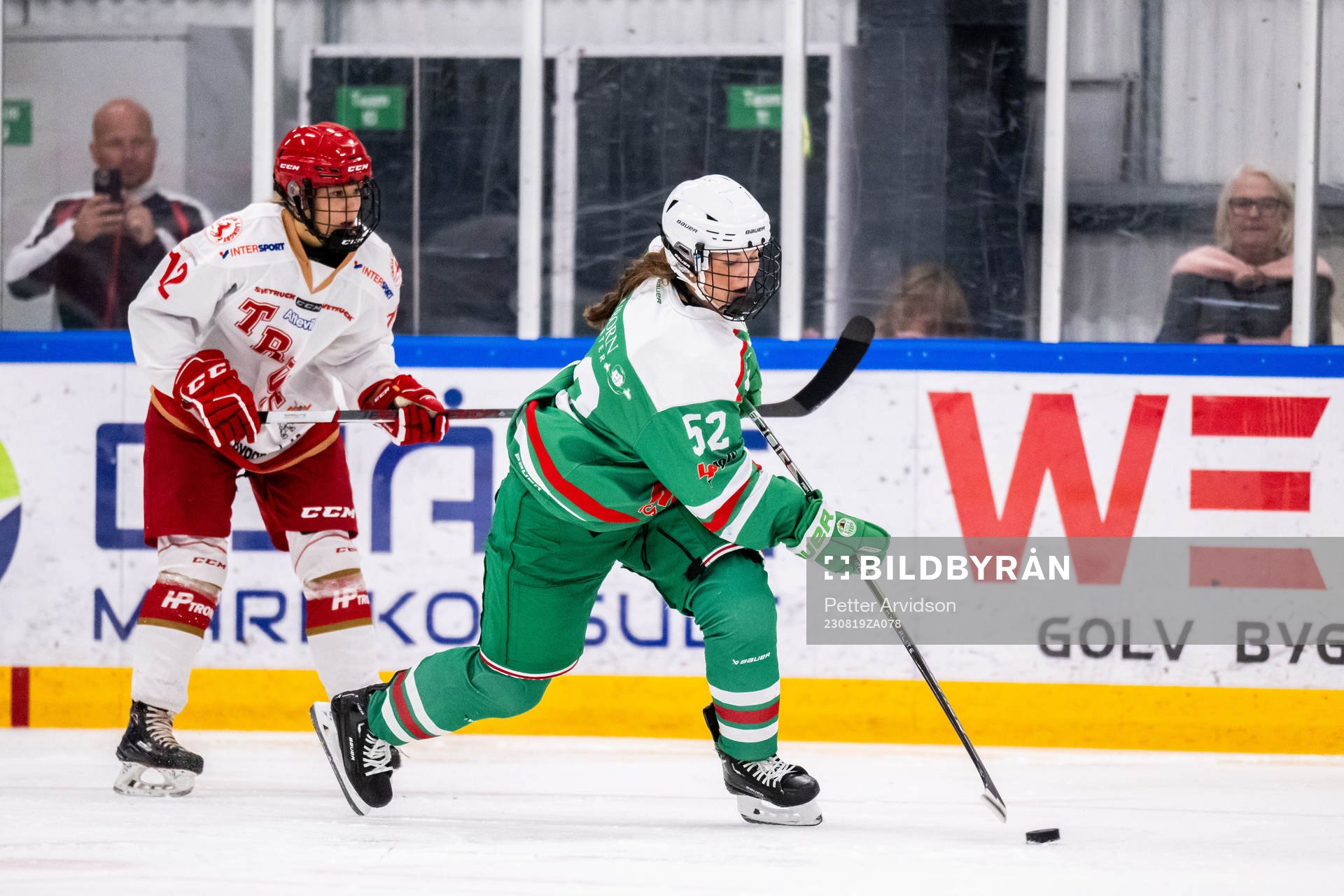Troja Ljungbys Mail Bergström och Rögles Emilia Rydell