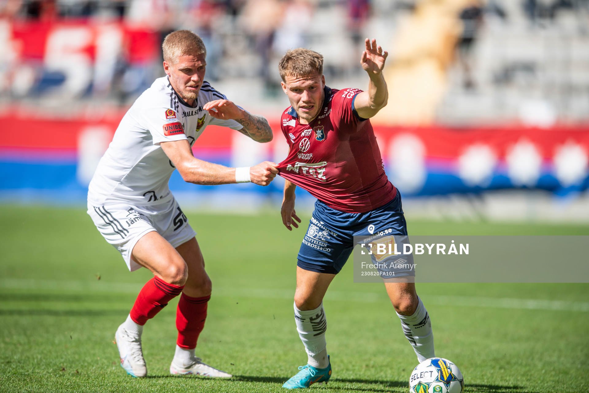 Östersunds Andre Österholm och Örgrytes Hampus Dahlqvist