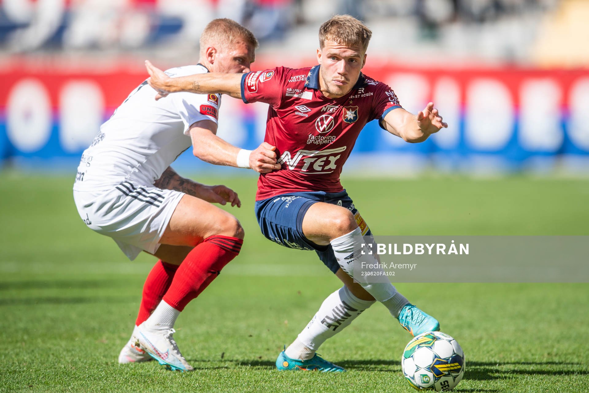 Östersunds Andre Österholm och Örgrytes Hampus Dahlqvist