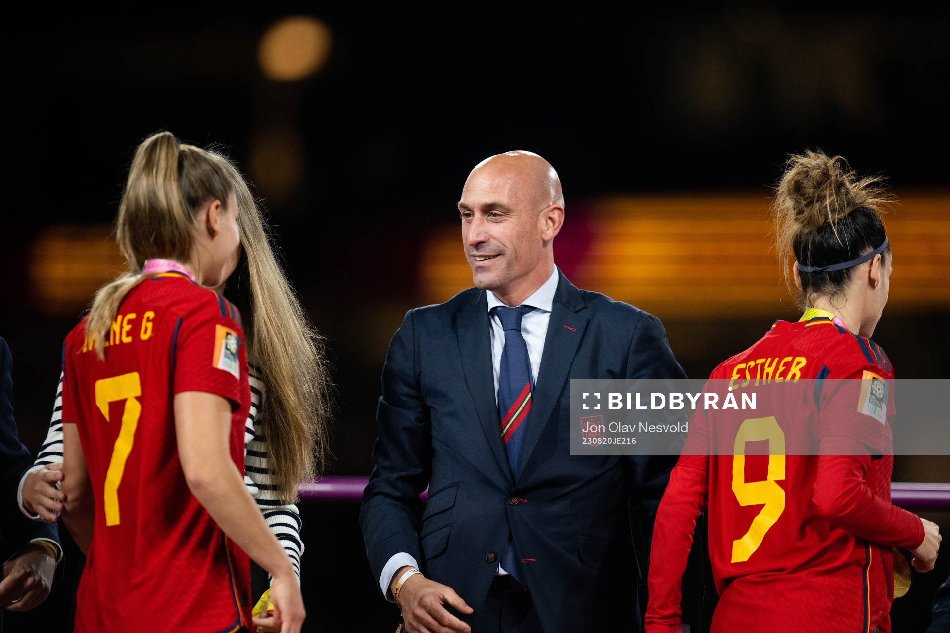 Irene Guerrero of Spain, Luis Rubiales, President of the