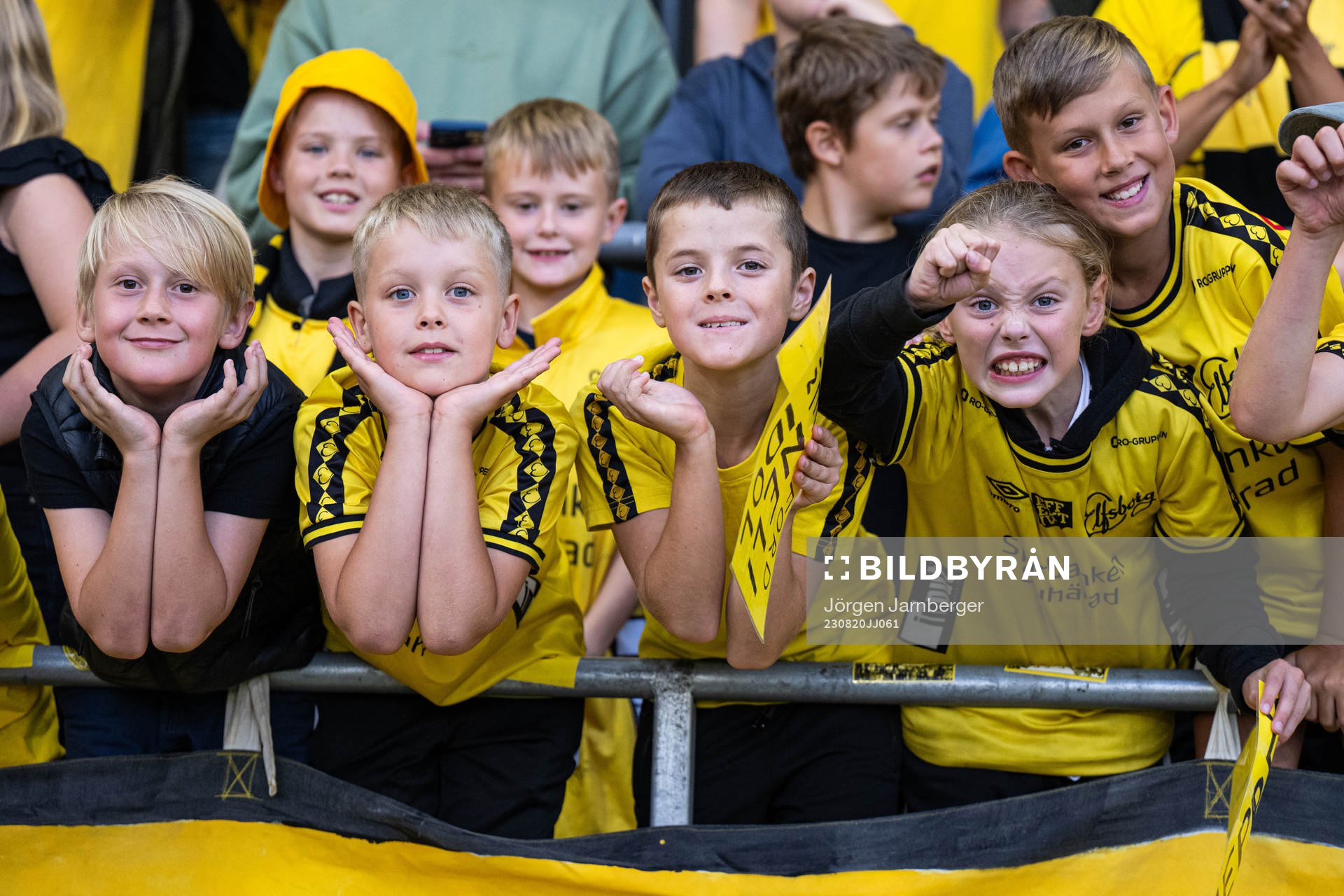 Elfsborgs supportrar jublar
