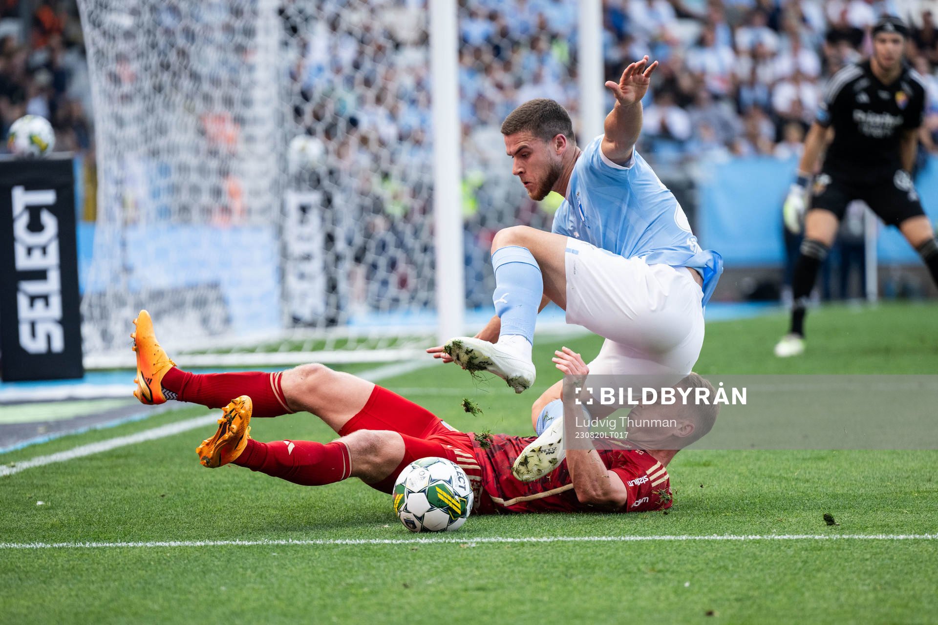 Malmö FFs Lasse Nielsen och Djurgårdens Rasmus Schuller