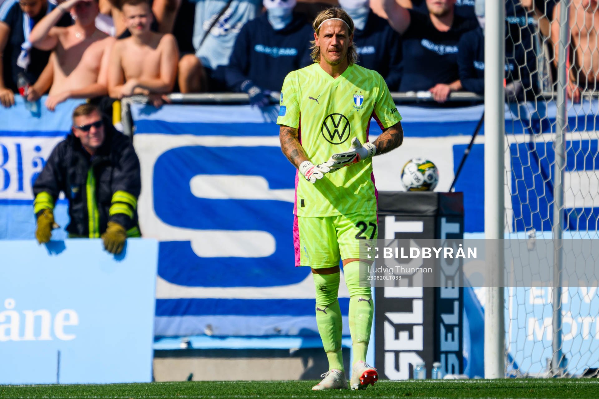 Malmö FFs målvakt Johan Dahlin