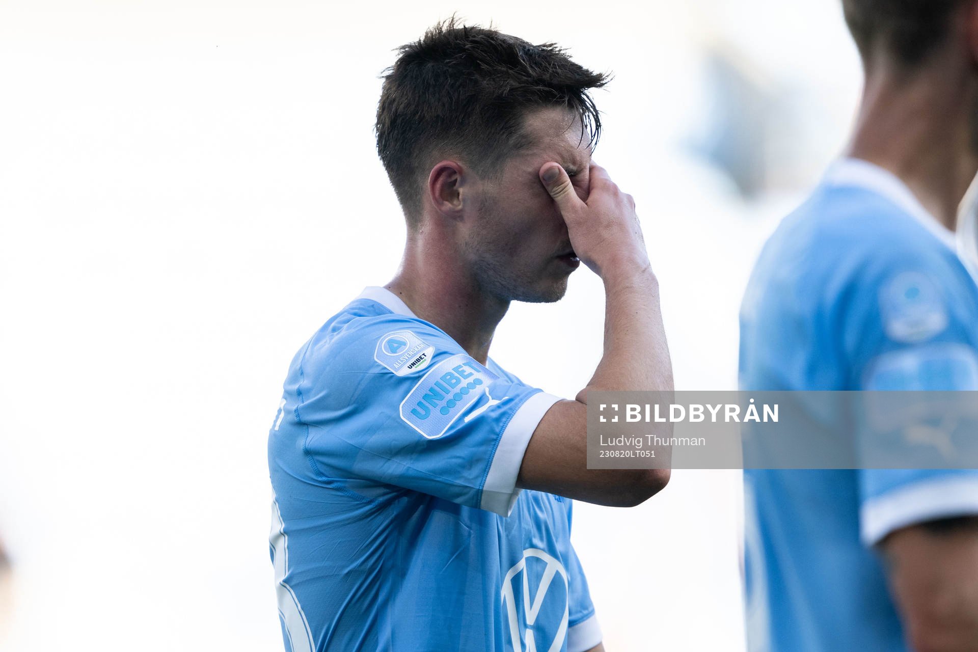 Malmö FFs Lasse Berg Johnsen deppar