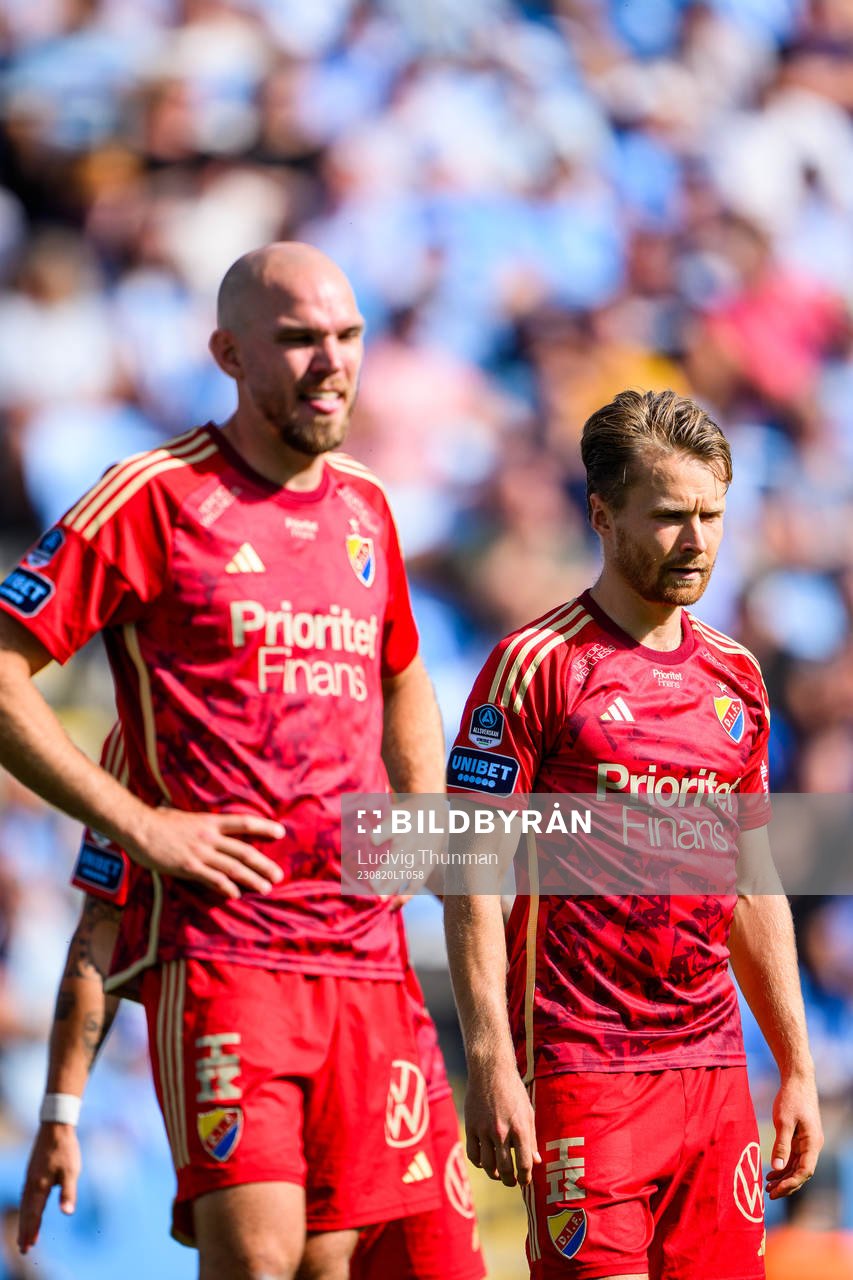 Djurgårdens Marcus Danielson och Jacob Une Larsson