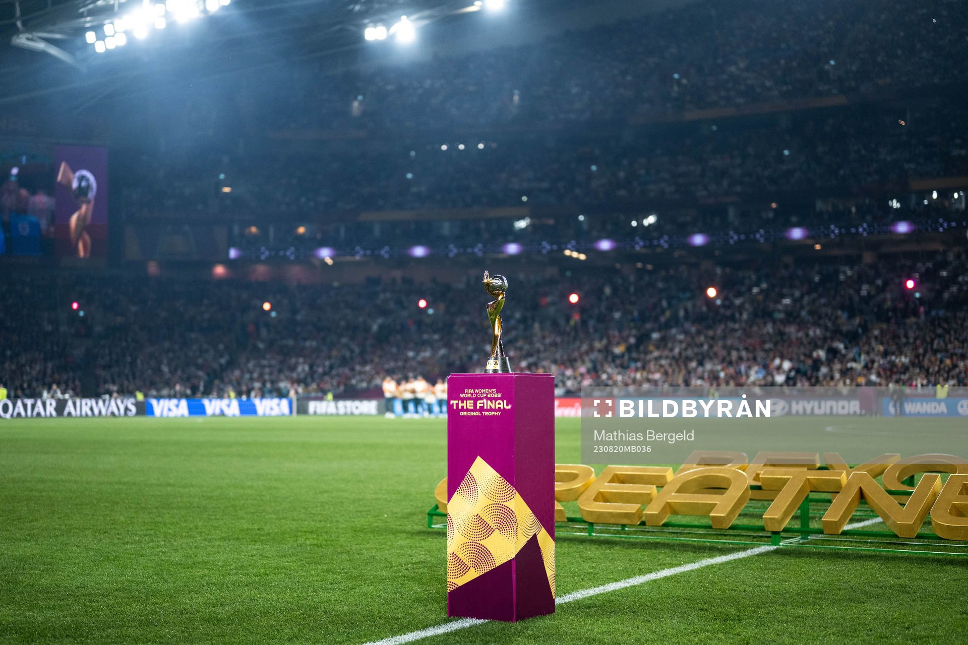 The World Cup trophy