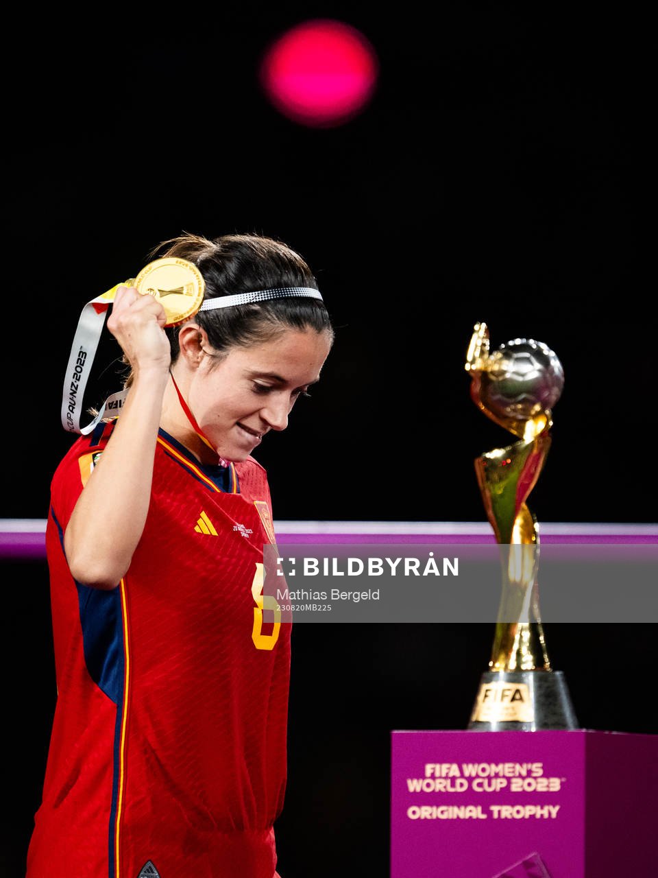 Aitana Bonmati of Spain celebrates as she walks past the