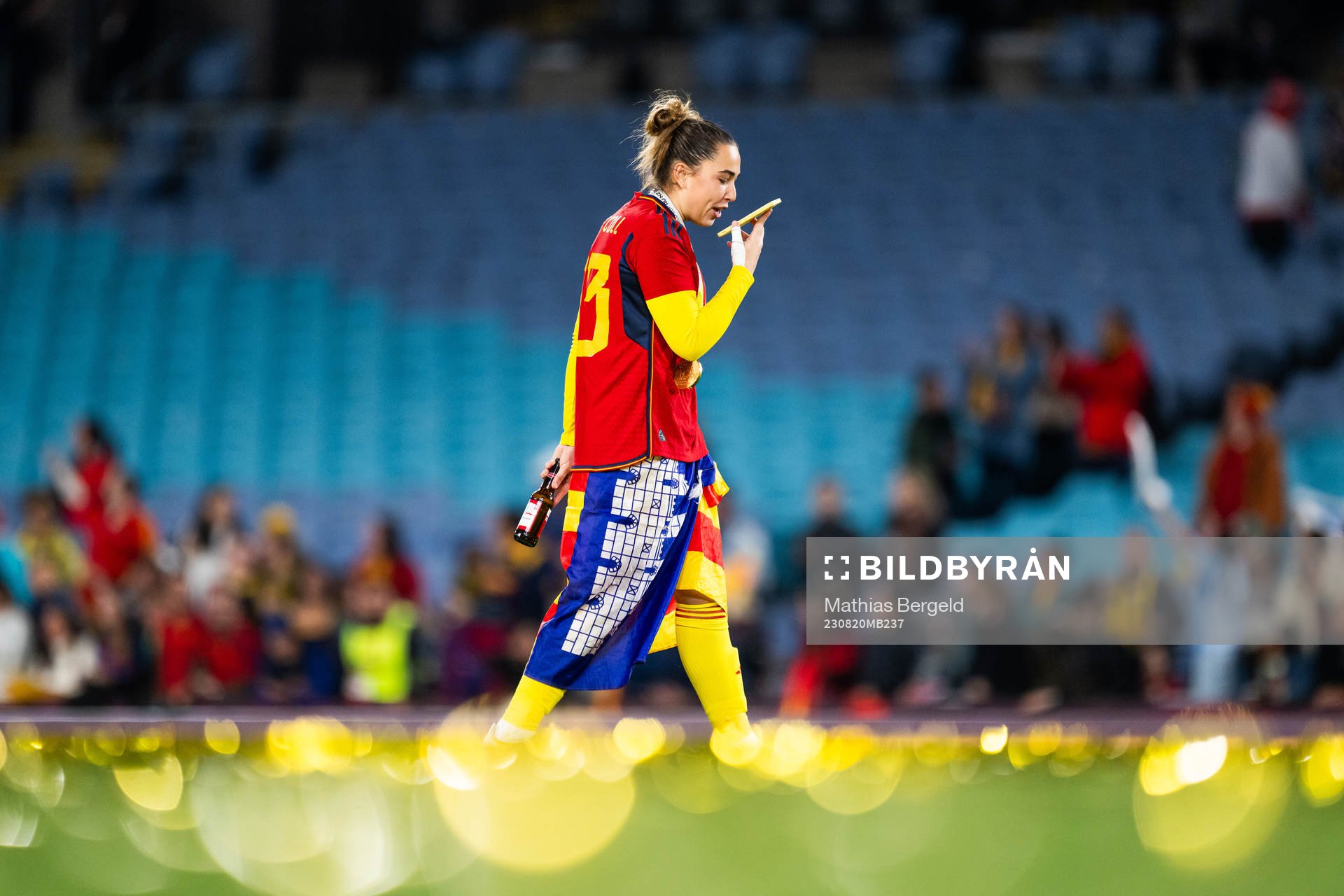 goalkeeper Cata Coll of Spain talks