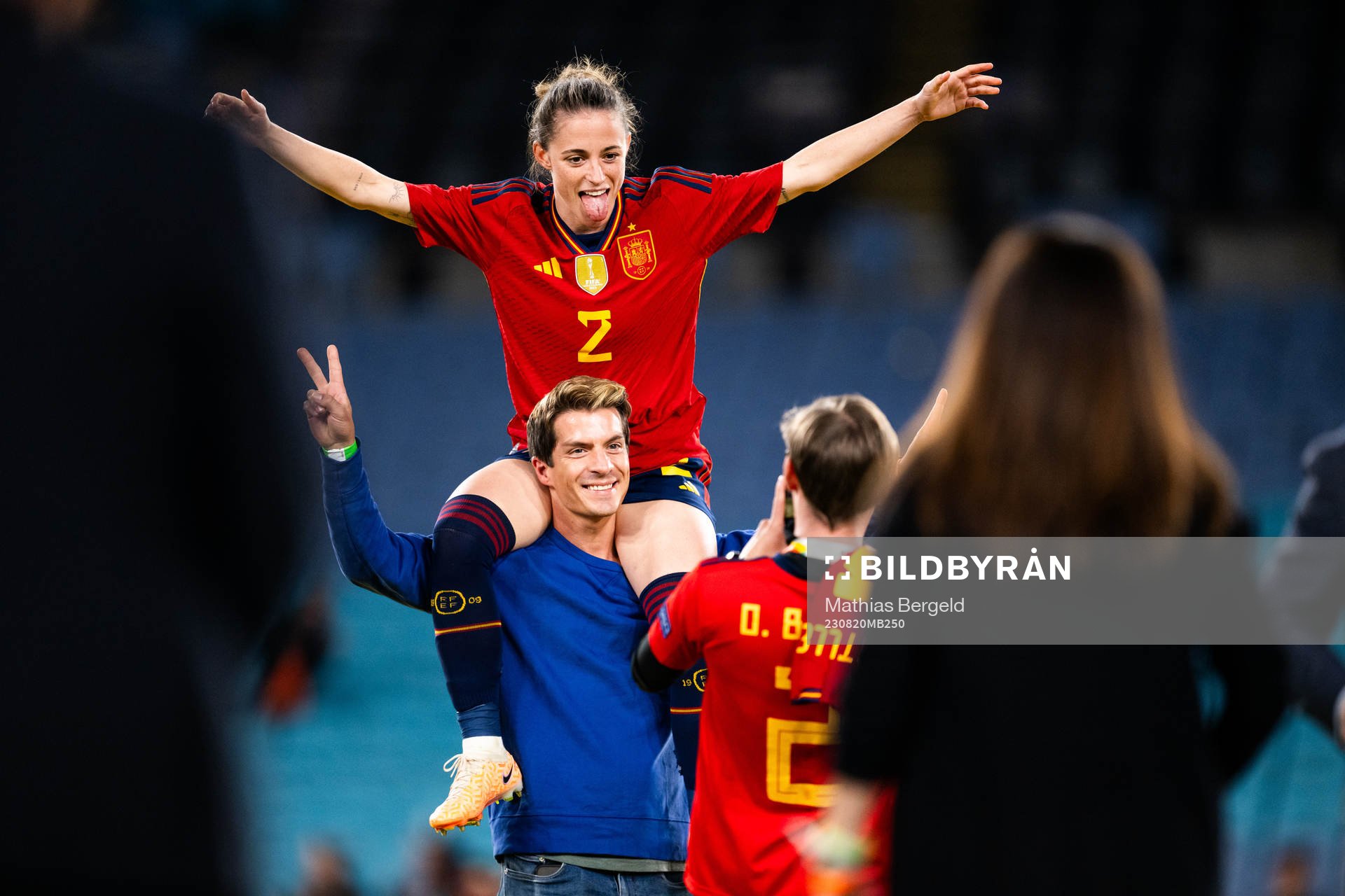 Ona Batlle of Spain celebrates