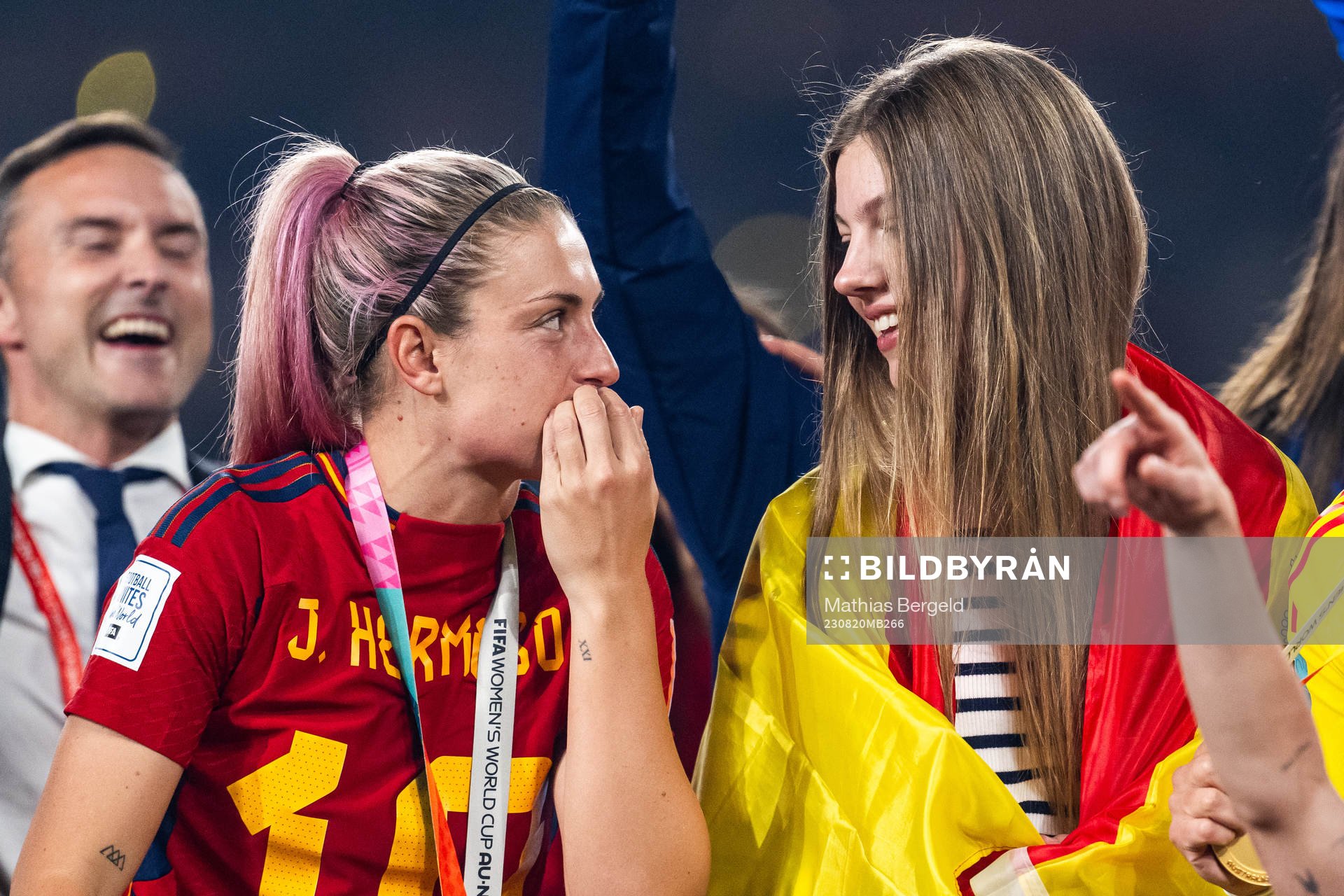 Alexia Putellas and Princess Sofia of Spain