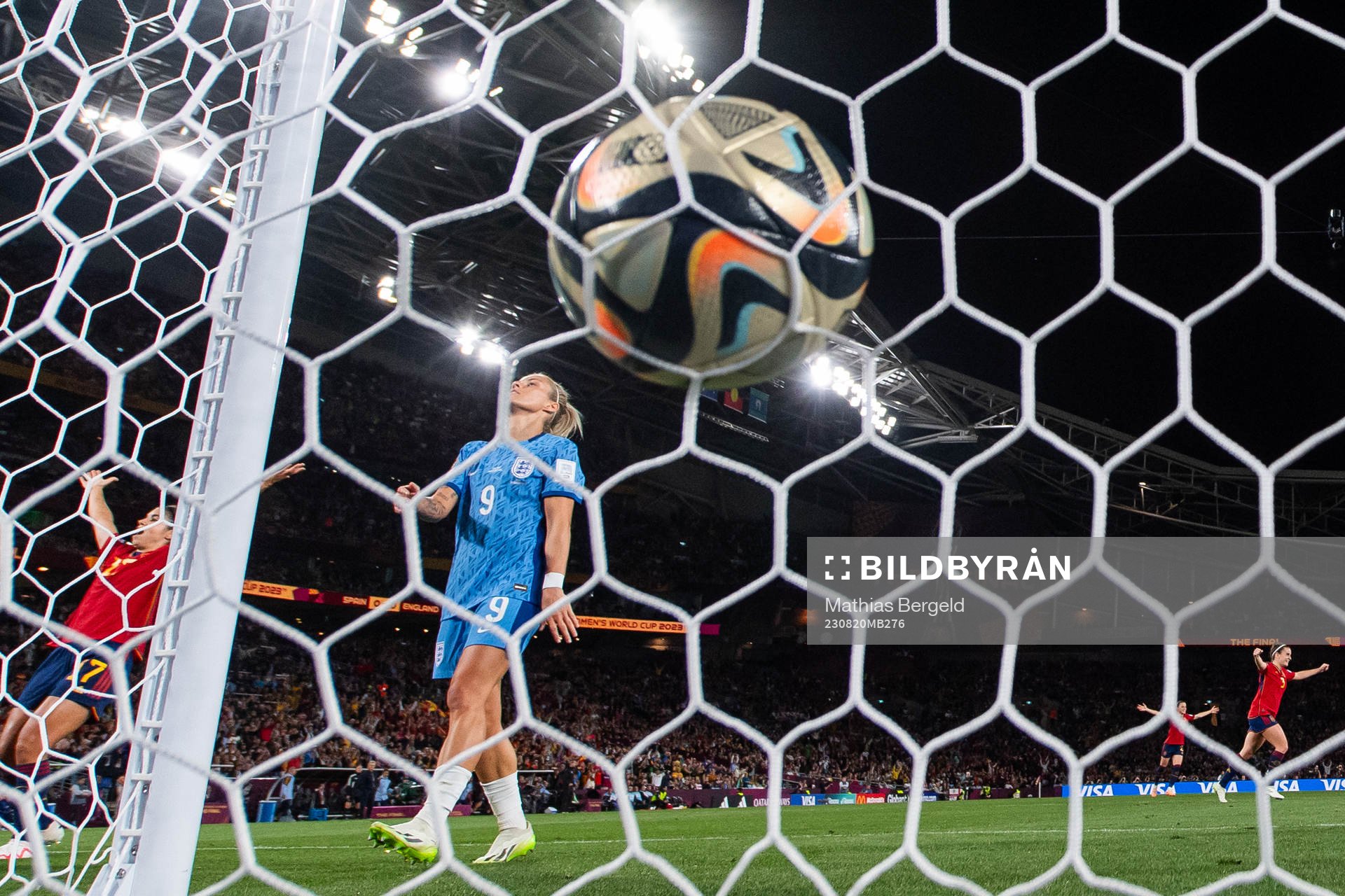 Rachel Daly of England looks dejected