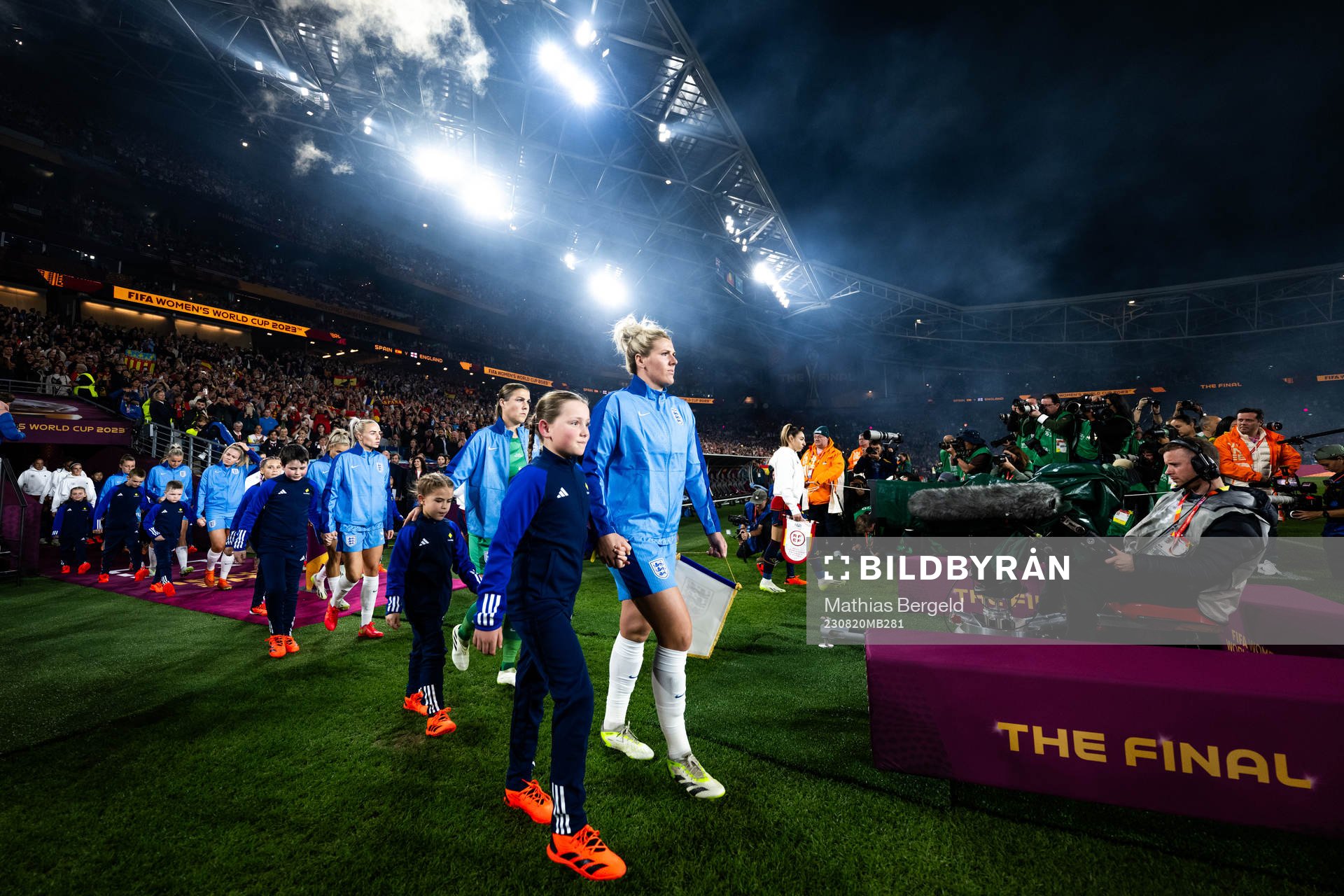 Alex Greenwood, goalkeeper Mary Earps and Millie Bright of
